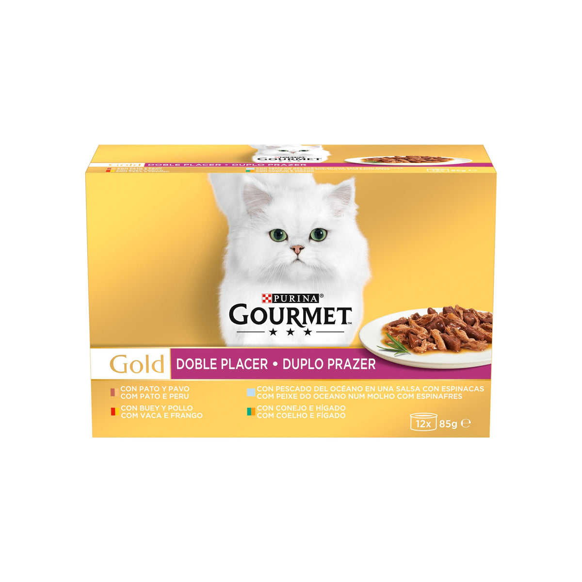 Comida Húmida para Gato Seleção Duplo Prazer Multipack Purina Gourmet Gold
