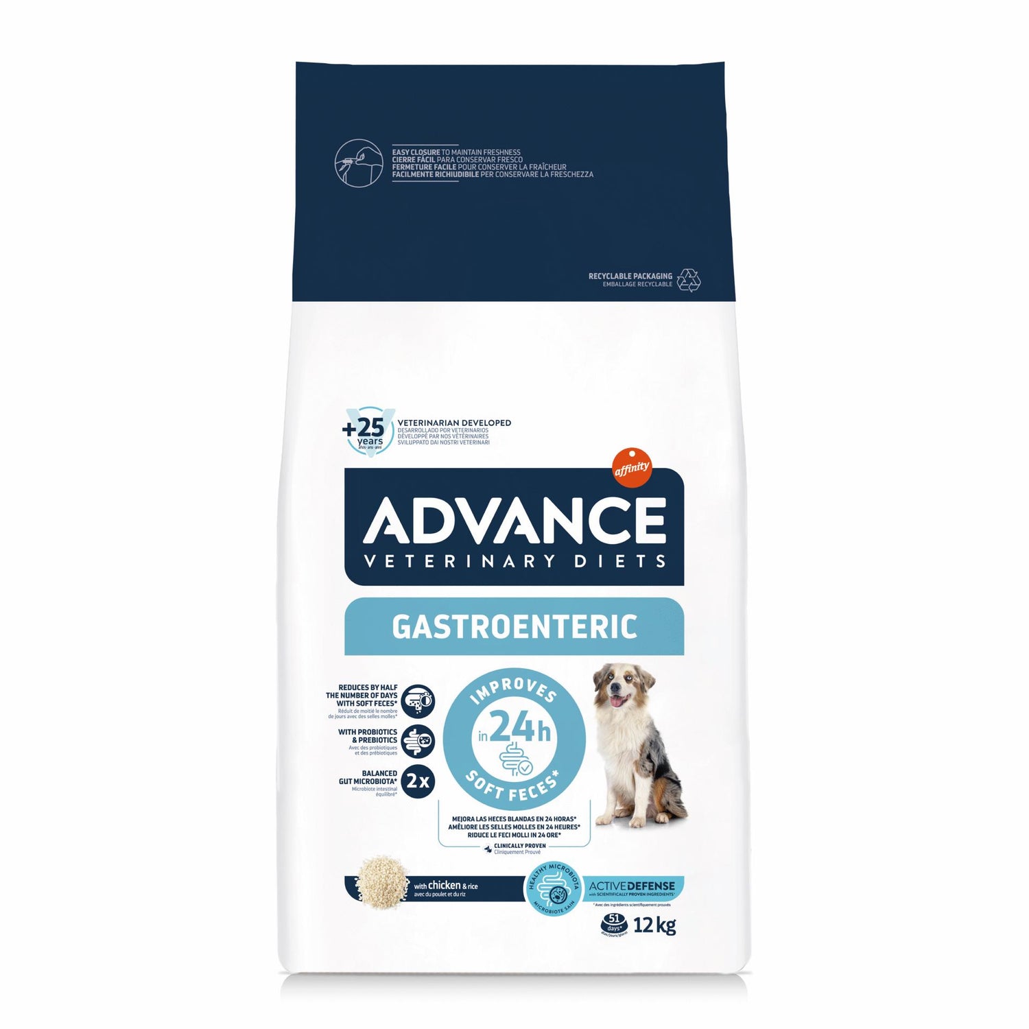 Ração para Cão Adulto Gastro Low Fat Affinity Advance Veterinary Diets