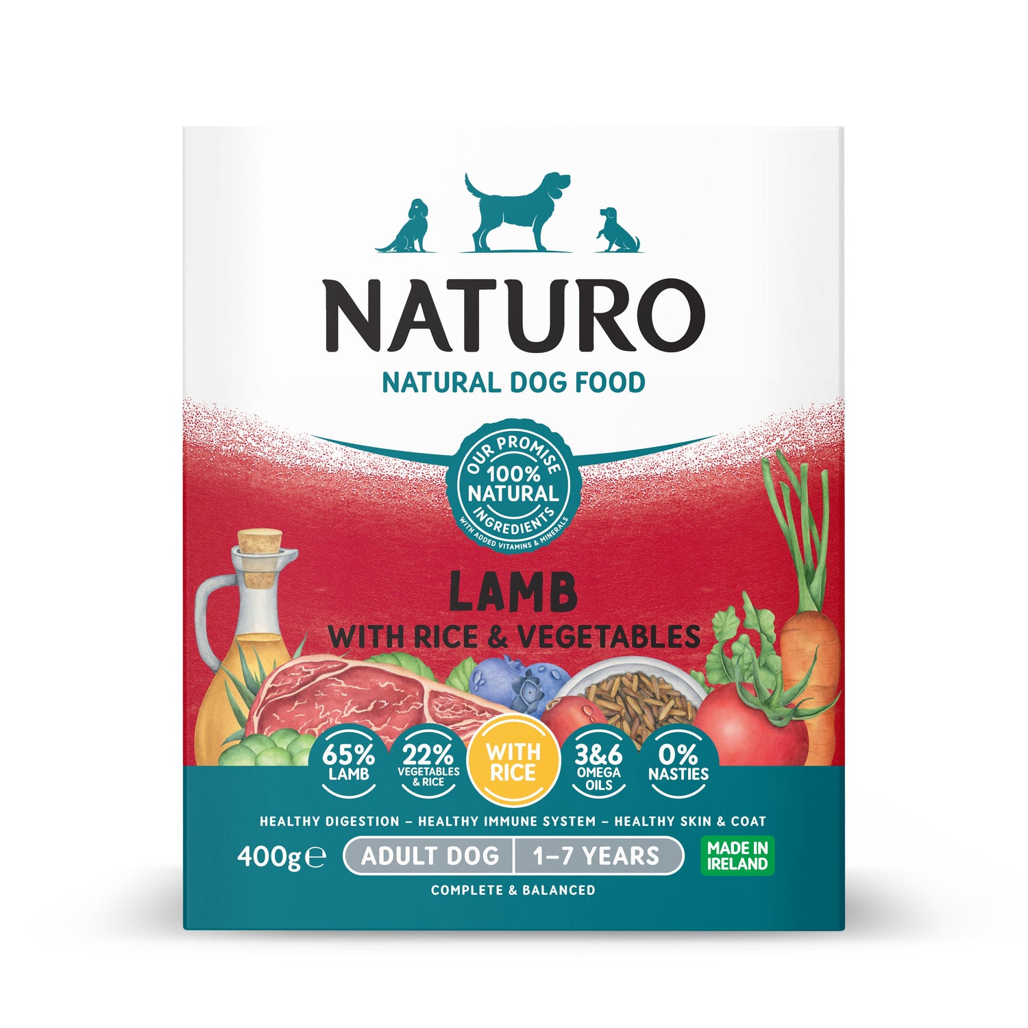 Comida Húmida para Cão Cordeiro Naturo