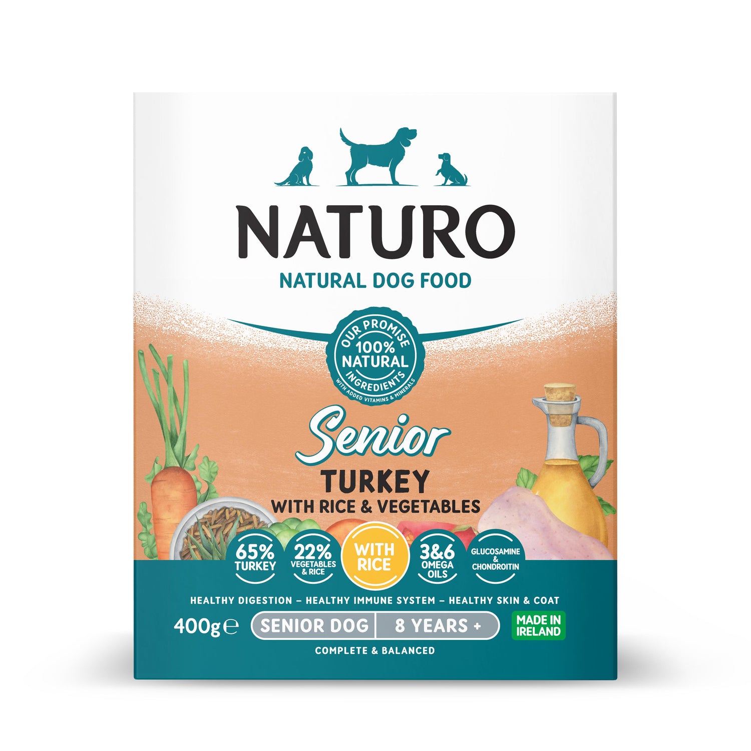 Comida Húmida para Cão Sénior Peru Naturo