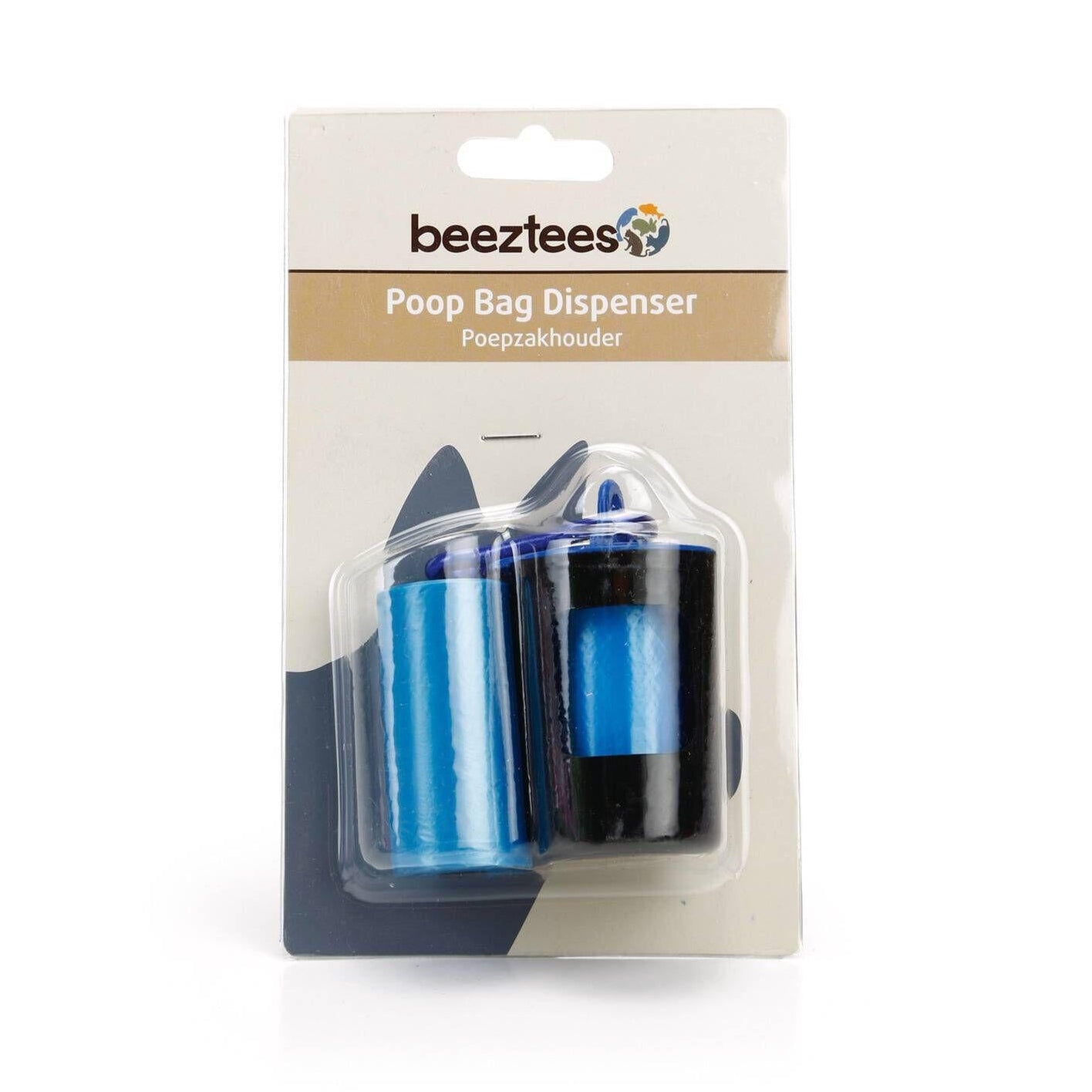 Dispensador para Sacos Dejetos Preto + 2 Rolos Beeztees