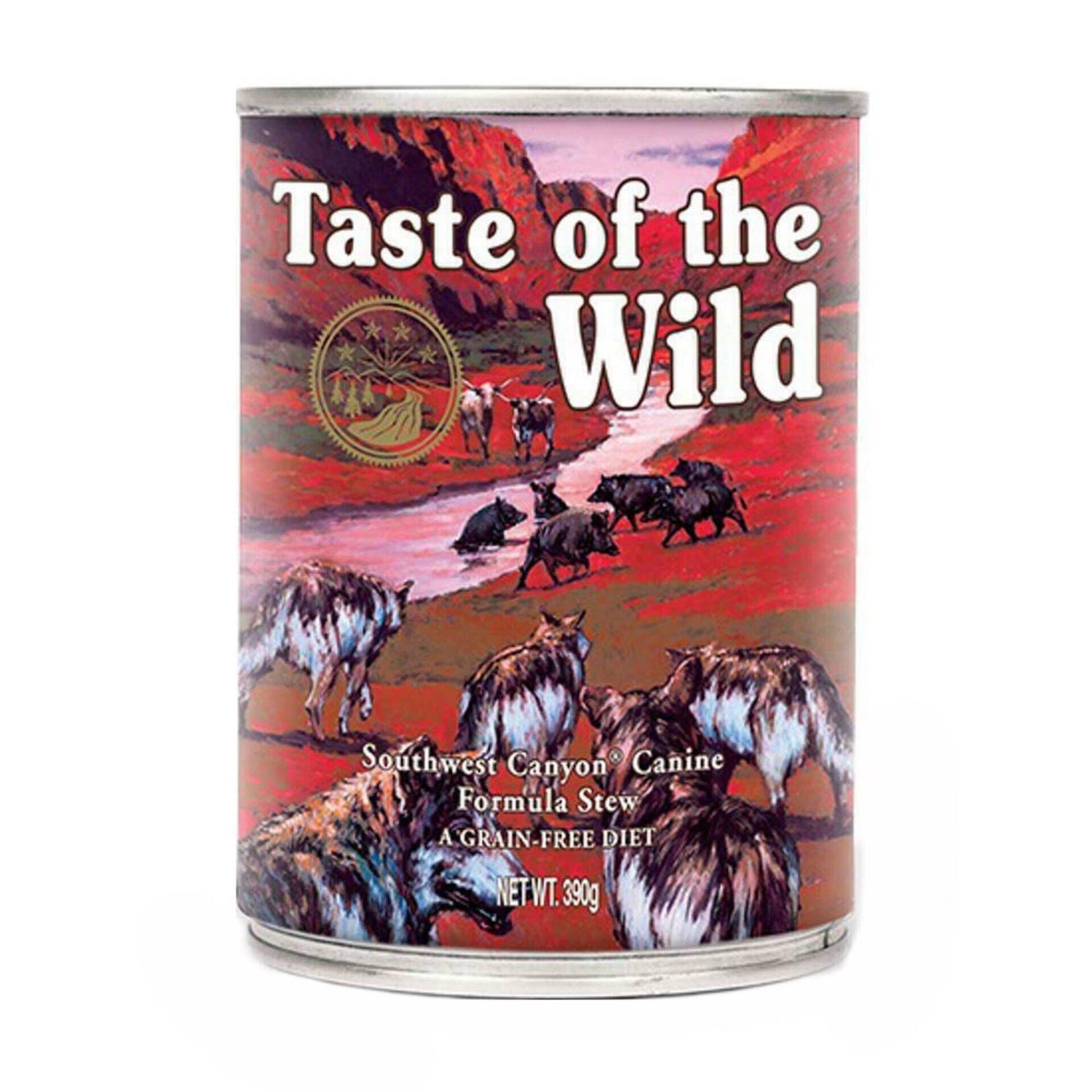Comida Húmida para Cão Adulto Sem Cereais Javali Lata Taste of the Wild