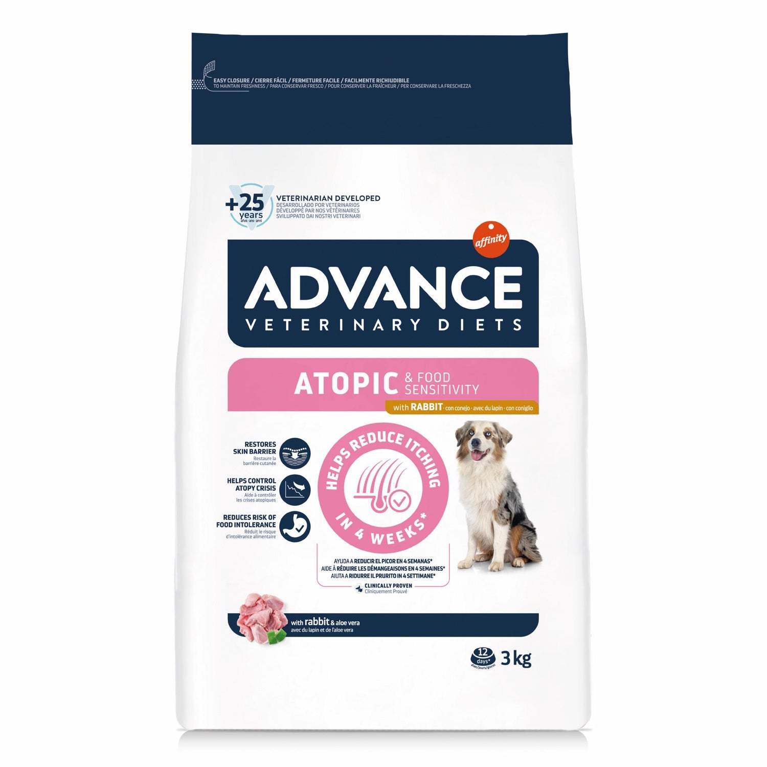 Ração para Cão Adulto DermaCare Atopic Affinity Advance Veterinary Diets