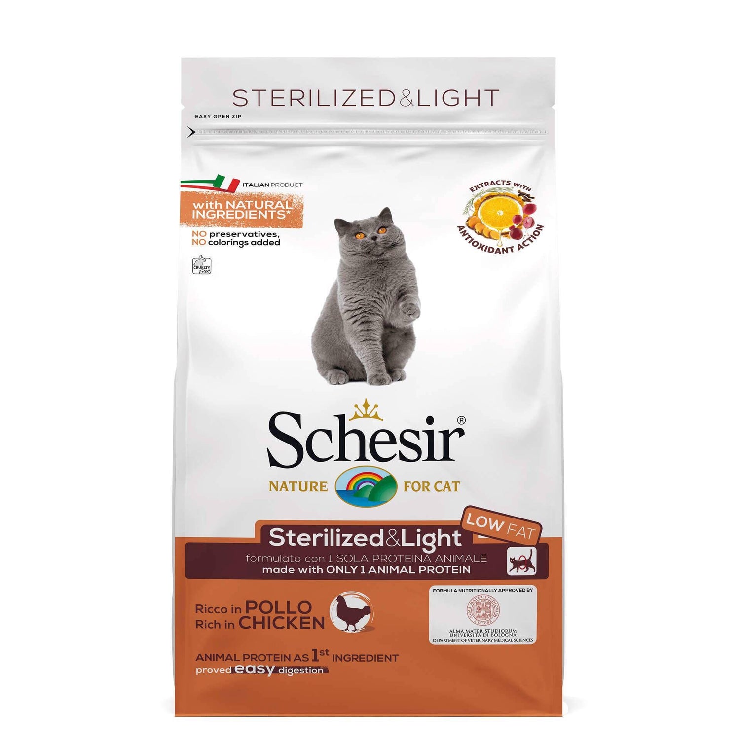 Ração para Gato Esterilizado Frango Schesir 10kg