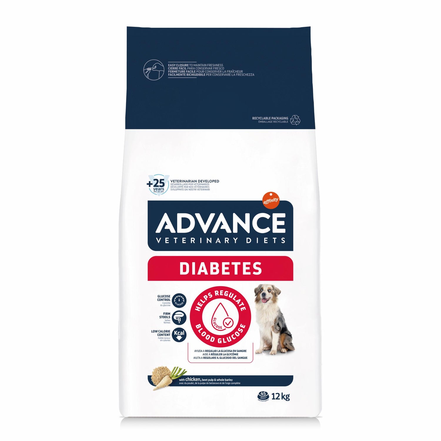 Ração para Cão Adulto Diabetes Colitis Affinity Advance Veterinary Diets
