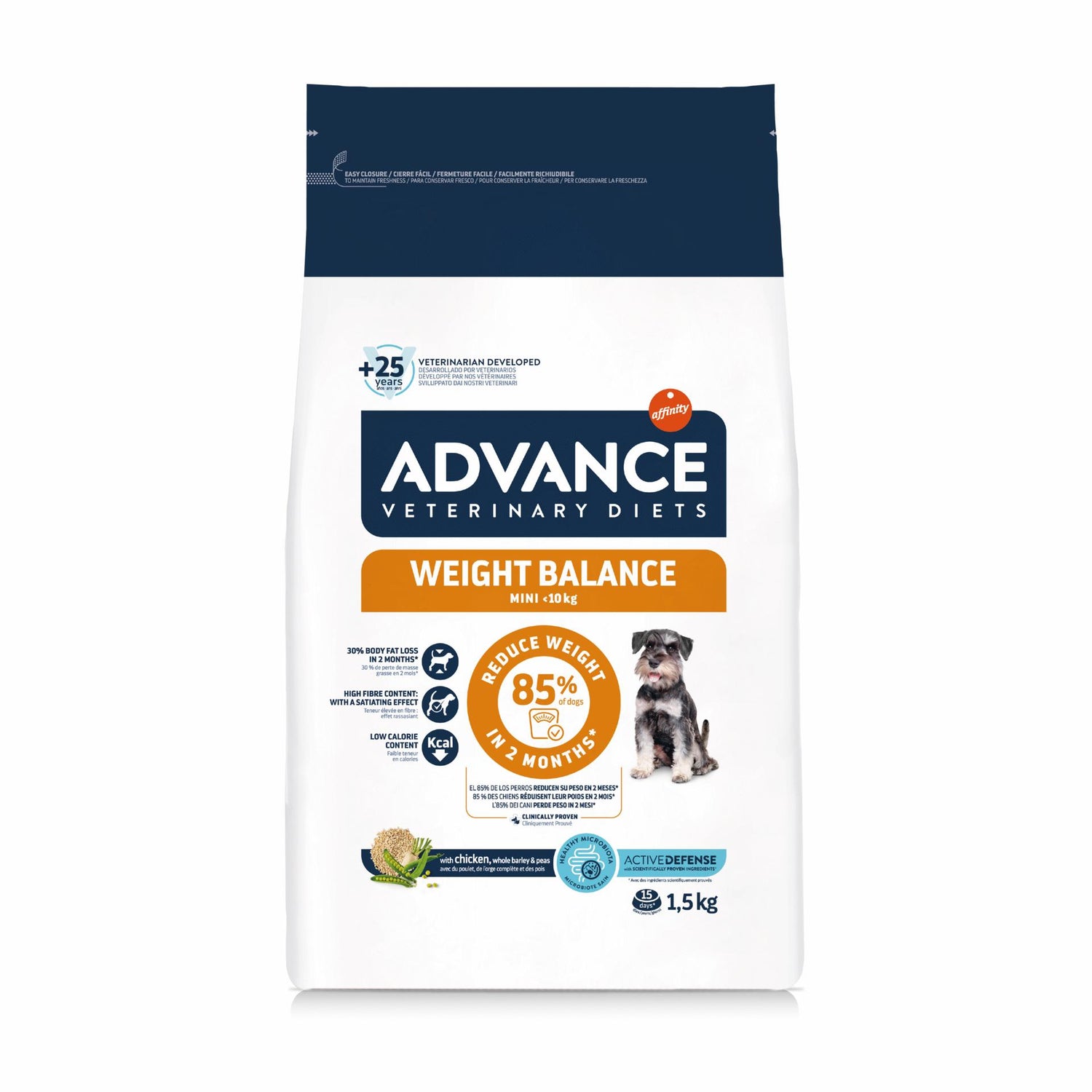Ração para Cão Adulto Mini Weight Balance Affinity Advance Veterinary Diets