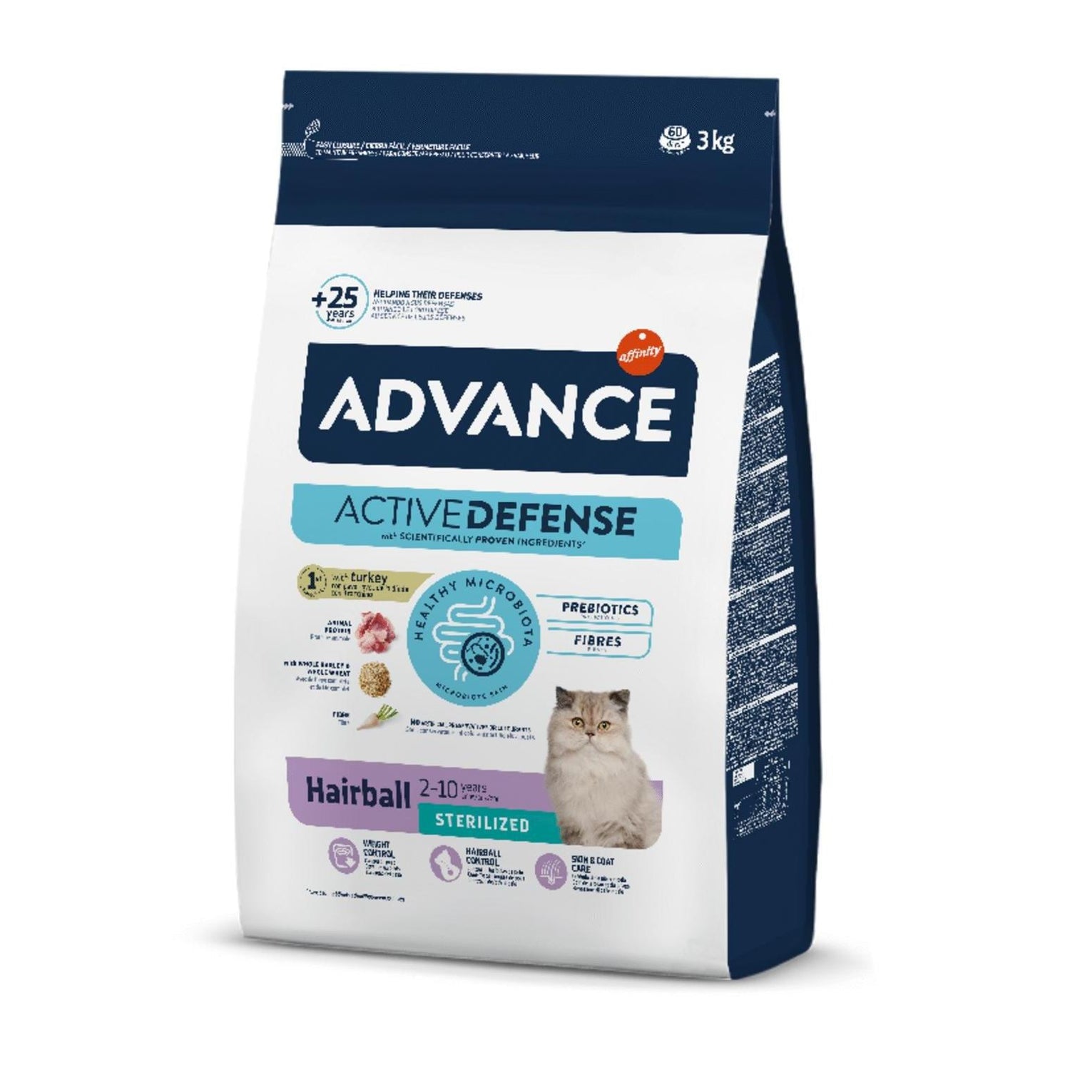 Ração para Gato Adulto Esterilizado Bolas de Pelo Peru Affinity Advance