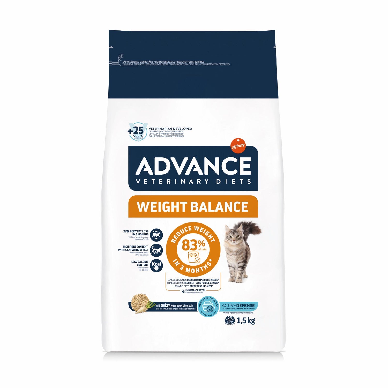 Ração para Gato Adulto Esterilizado Weight Balance Affinity Advance Veterinary Diets