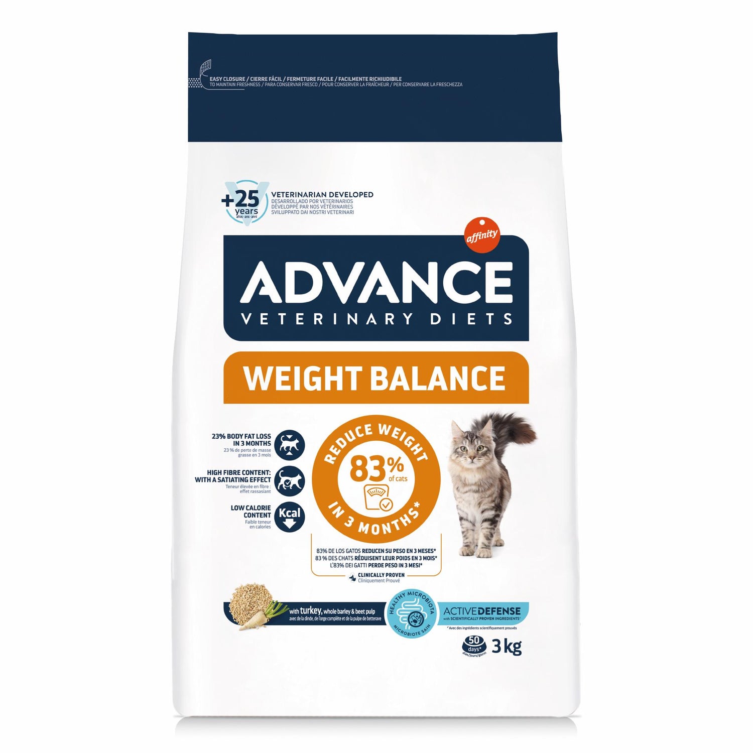 Ração para Gato Adulto Weight Balance Affinity Advance Veterinary Diets