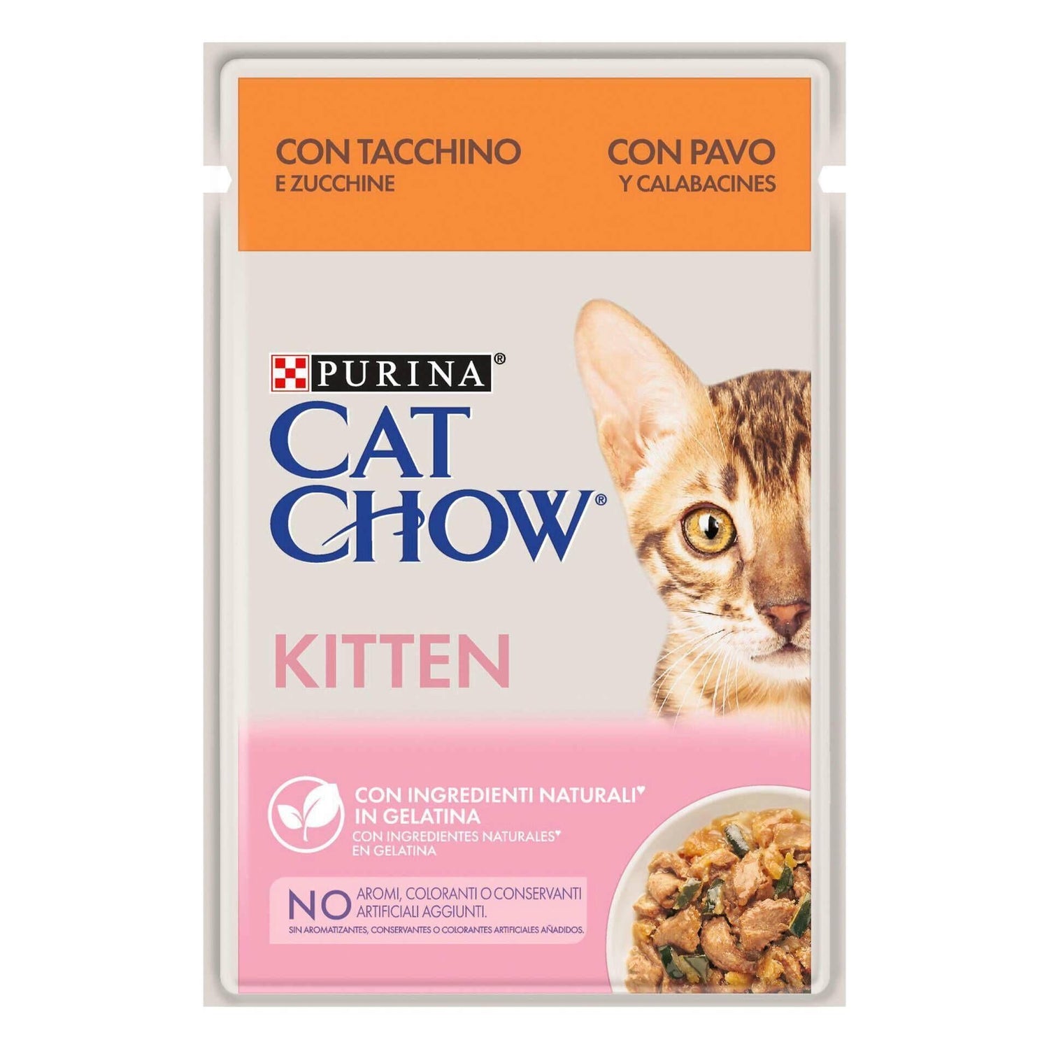 Comida Húmida para Gato Júnior Peru Saquetas Purina Cat Chow