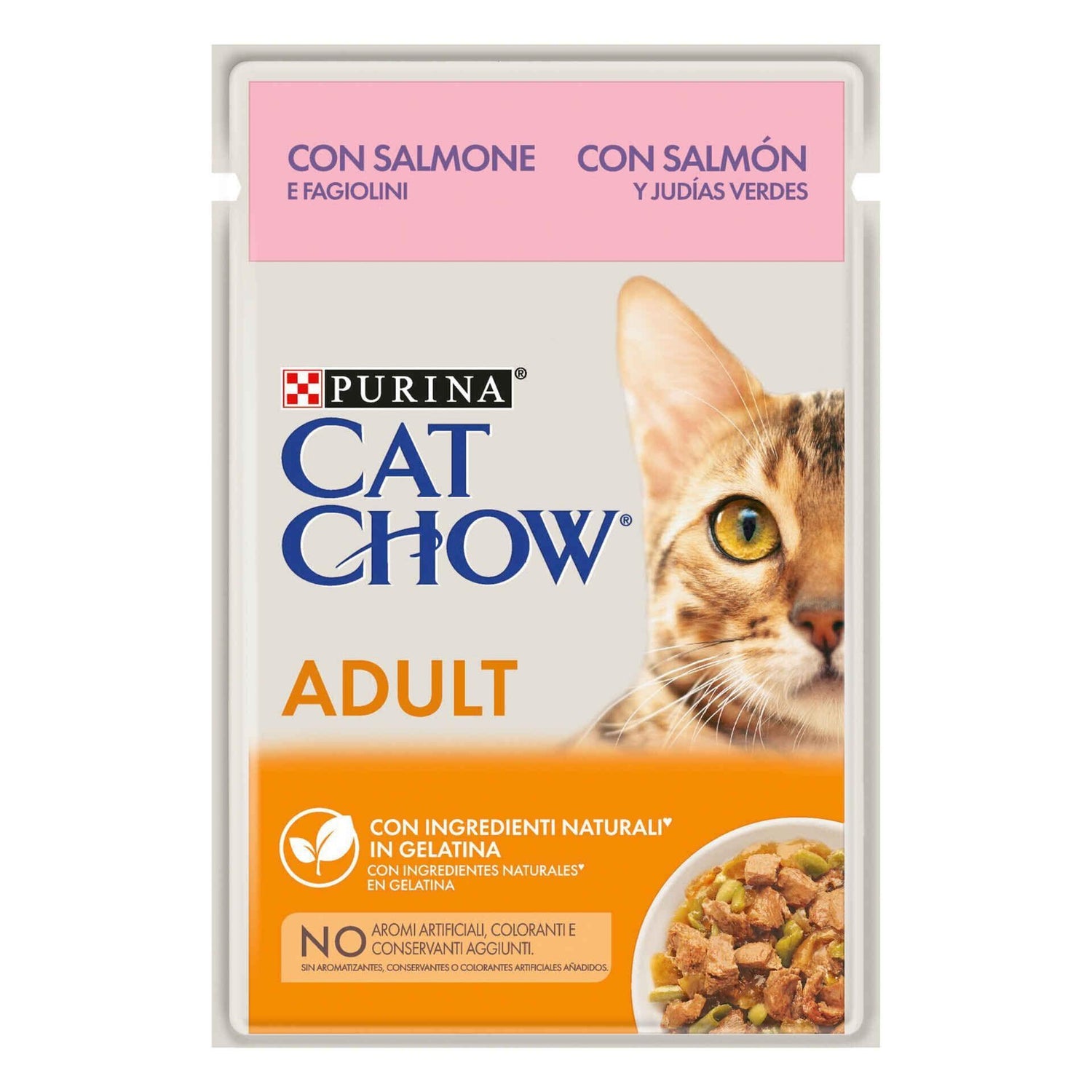 Comida Húmida para Gato Adulto Salmão Saquetas Purina Cat Chow