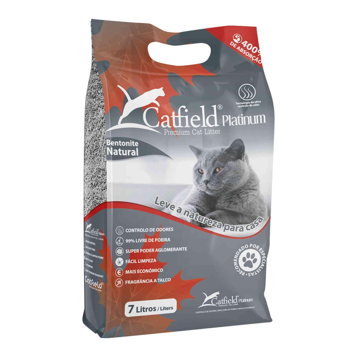 Areia Bentonite Aglomerante Natural Catfield