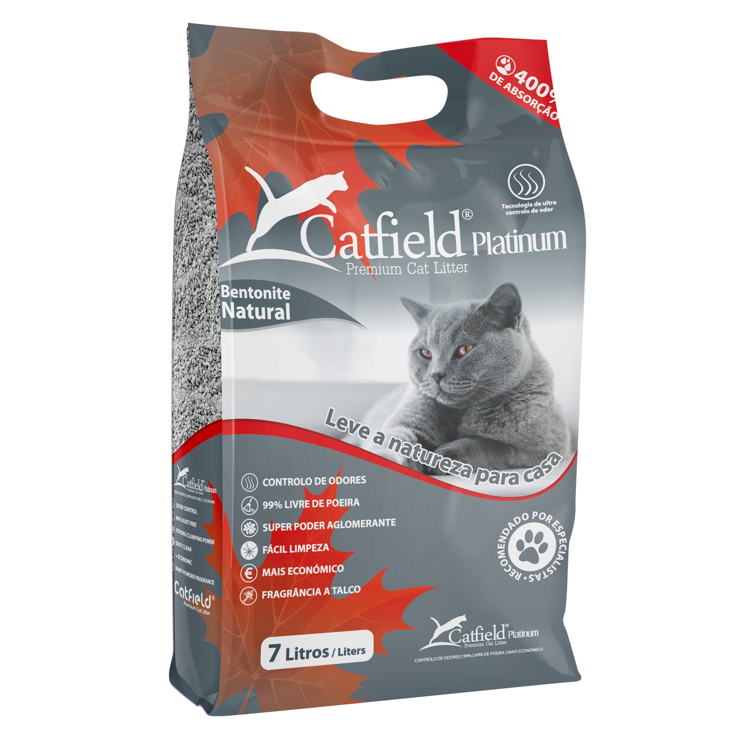 Areia Bentonite Aglomerante Natural Catfield