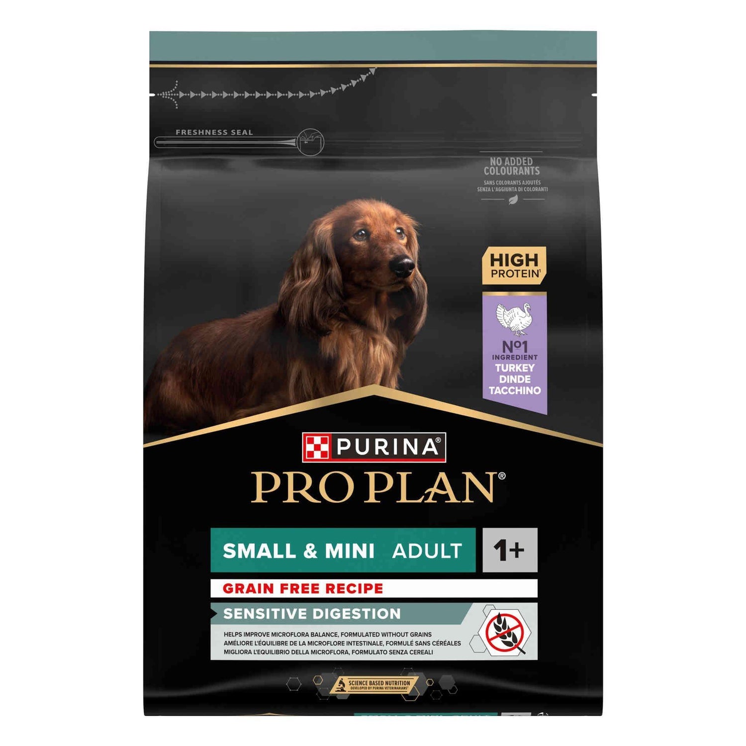 Ração para Cão Adulto Mini Sem Cereais Sensitive Digestion Peru Purina Pro Plan