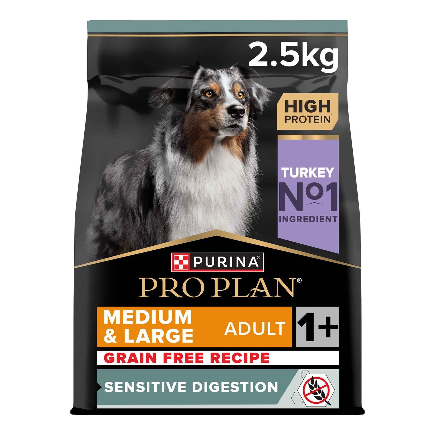 Ração para Cão Adulto Médio e Maxi Sem Cereais Sensitive Digestion Peru Purina Pro Plan