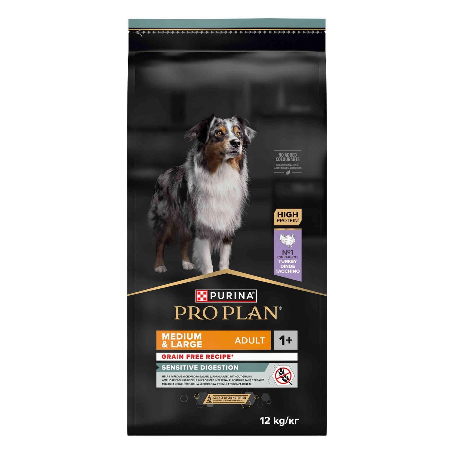Ração para Cão Adulto Médio e Maxi Sem Cereais Sensitive Digestion Peru Purina Pro Plan