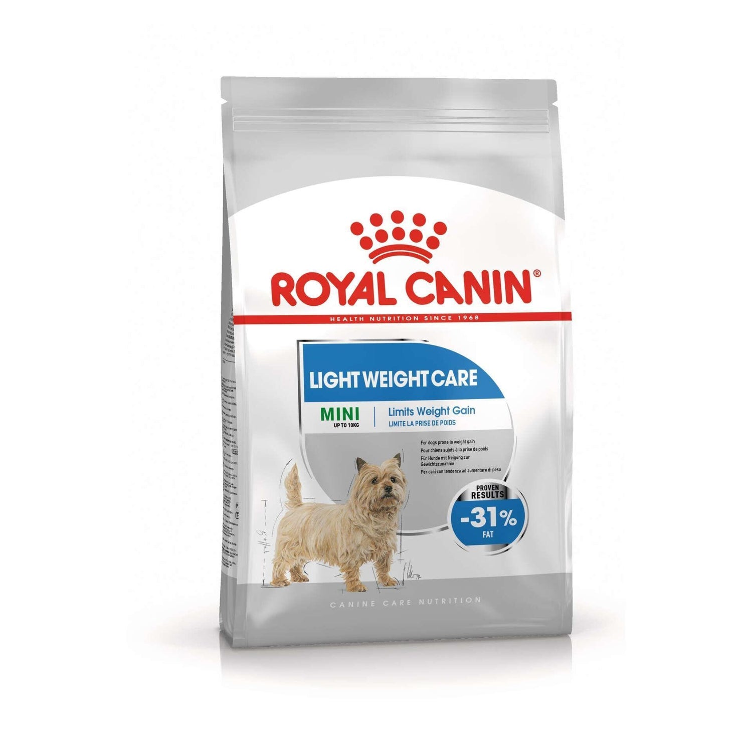 Ração para Cão Adulto Mini Light Weight Care Royal Canin