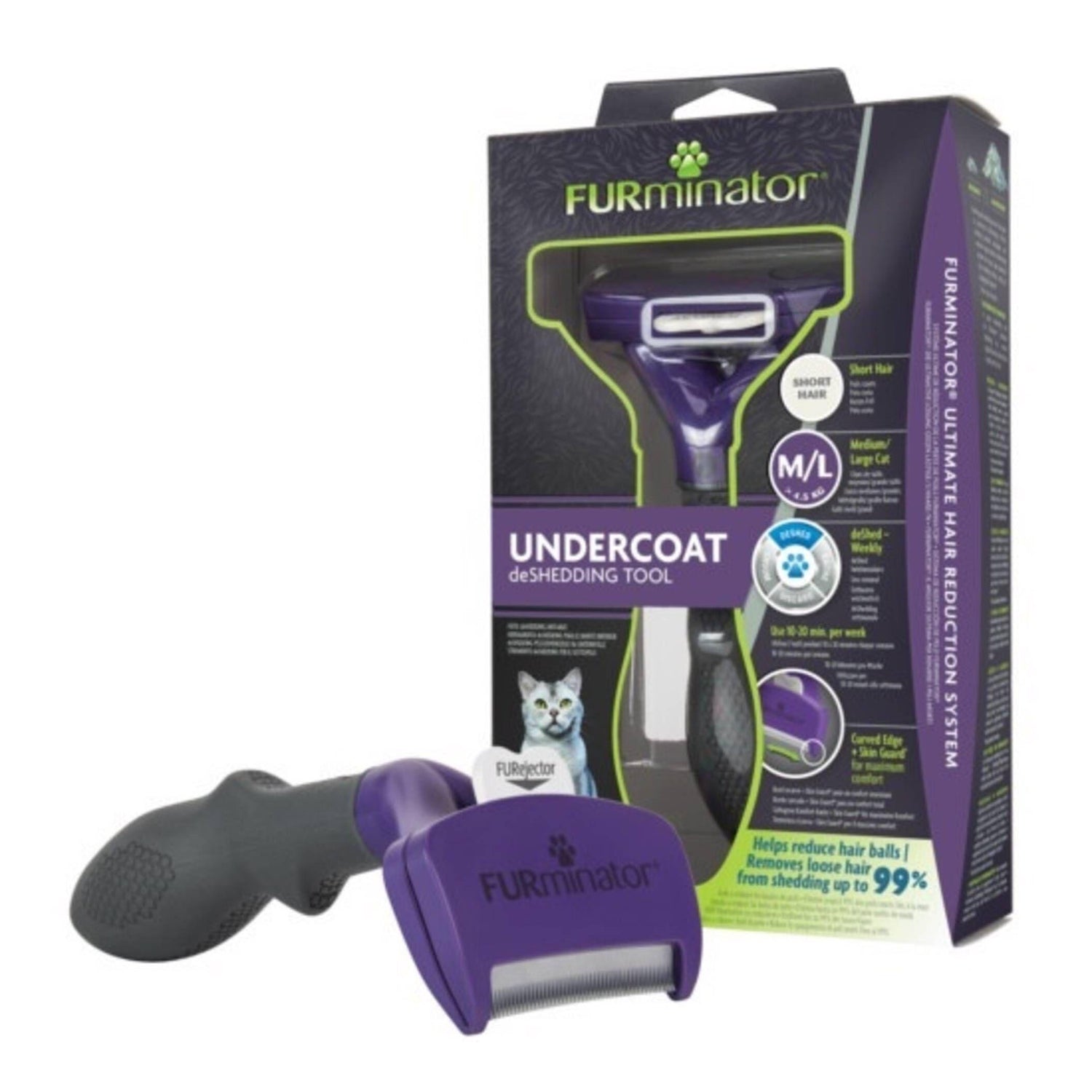 Escova para Gato Pelo Longo Furminator