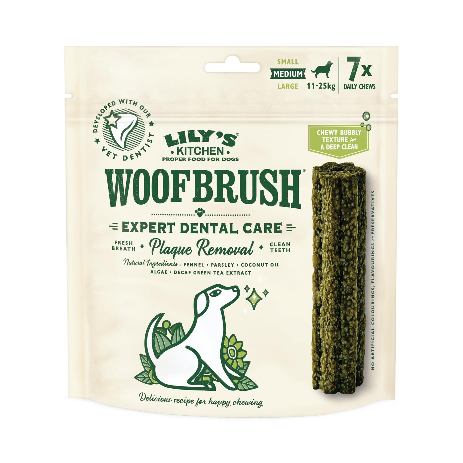 Snack para Cão Adulto Médio Woofbrush Dental Chew Lily'S Kitchen
