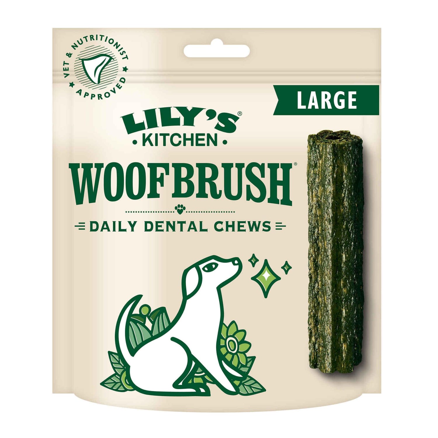 Snack para Cão Adulto Maxi Woofbrush Dental Chew Lily'S Kitchen