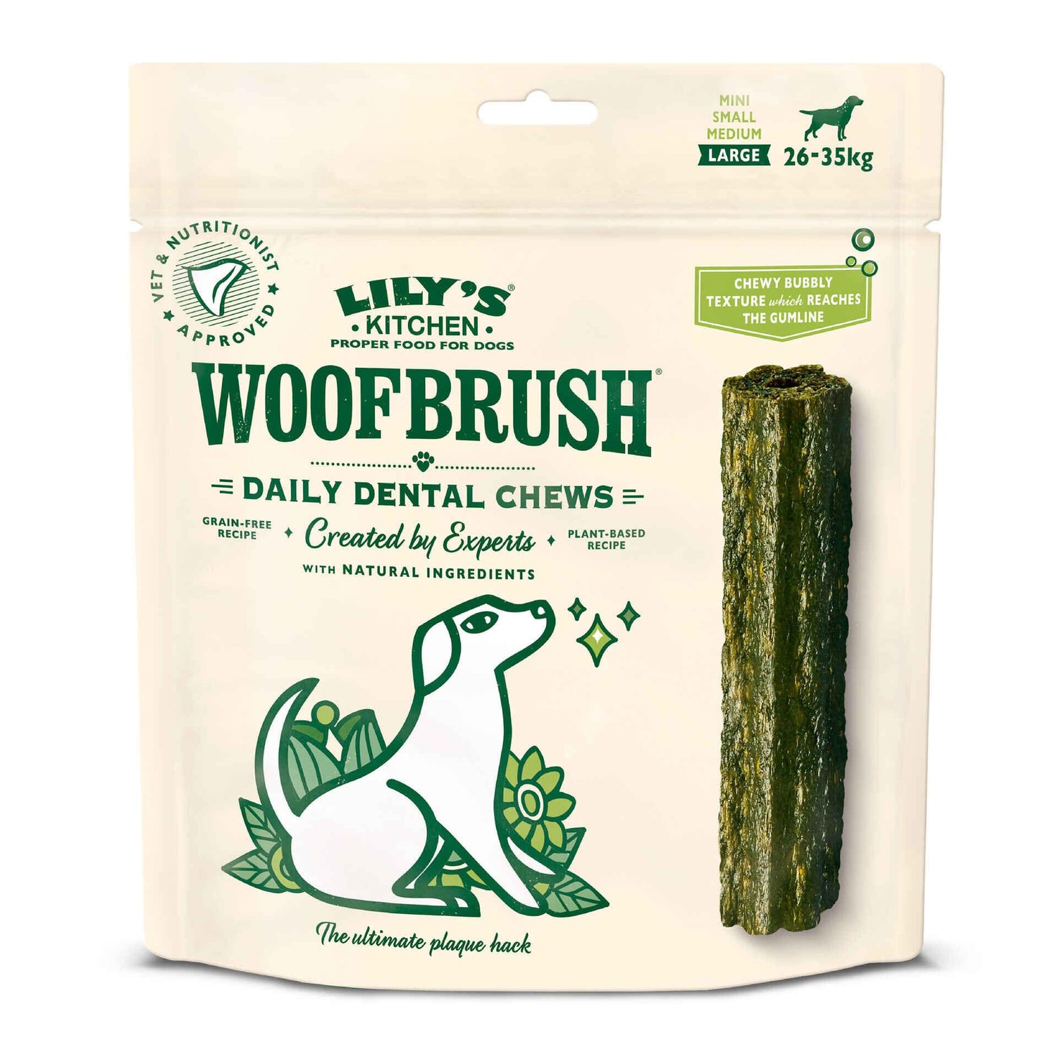 Snack para Cão Adulto Maxi Woofbrush Dental Chew Lily'S Kitchen
