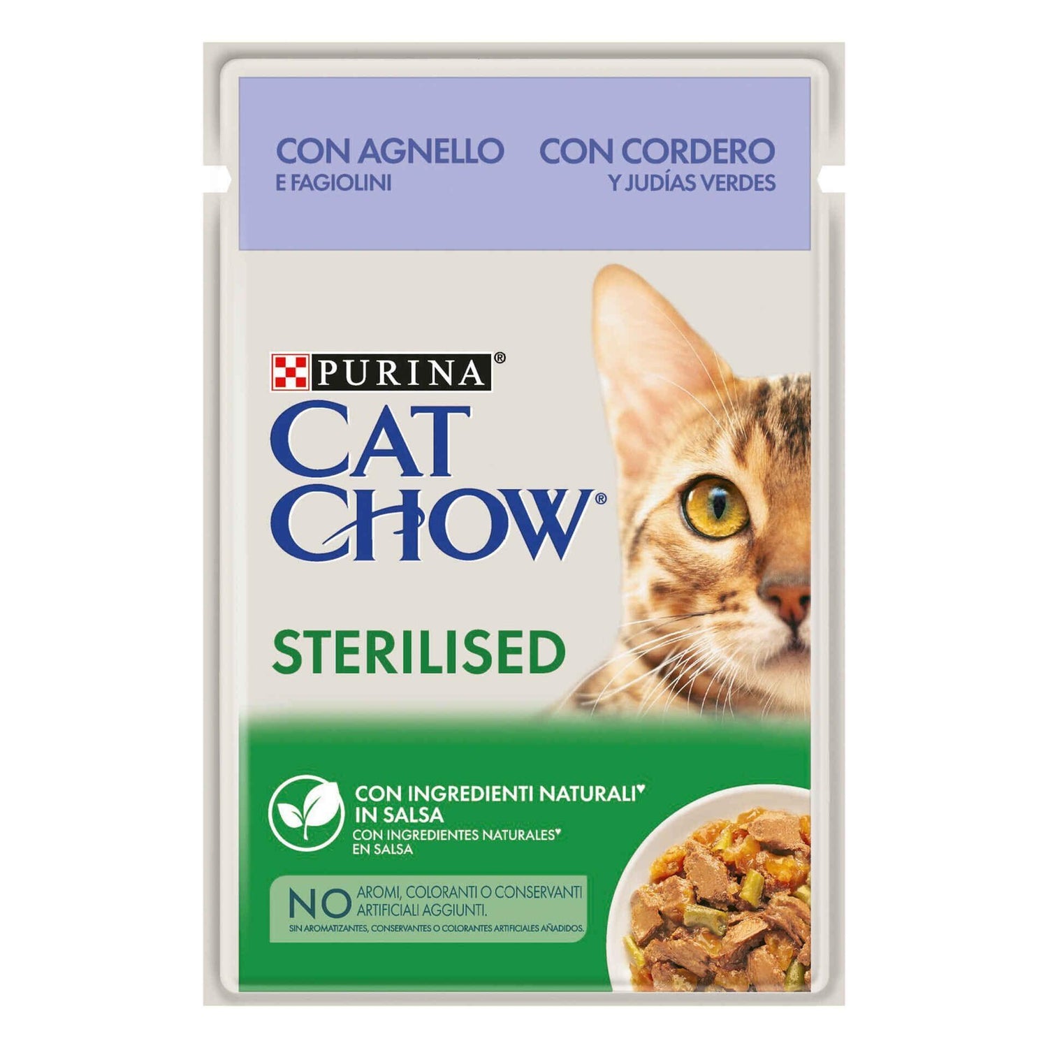 Comida Húmida para Gato Adulto Esterilizado Borrego Purina Cat Chow