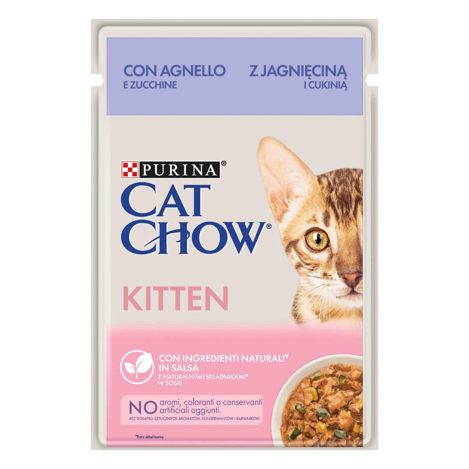 Comida Húmida para Gato Júnior Borrego Purina Cat Chow
