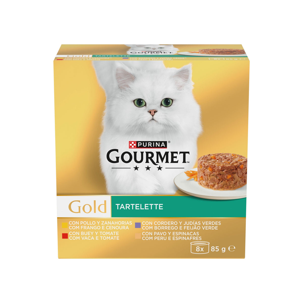 Comida Húmida para Gato Tartelette Seleção de Sabores Purina Goumet Gold