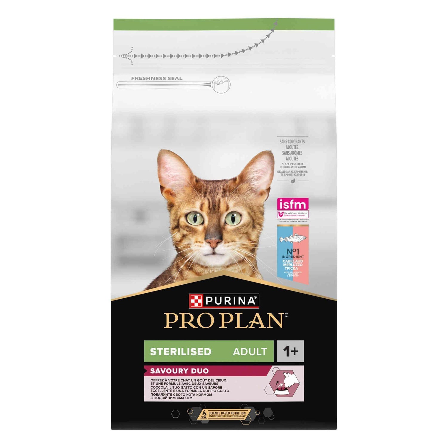 Ração para Gato Adulto Esterilizado Savoury Duo Bacalhau e Truta Purina Pro Plan