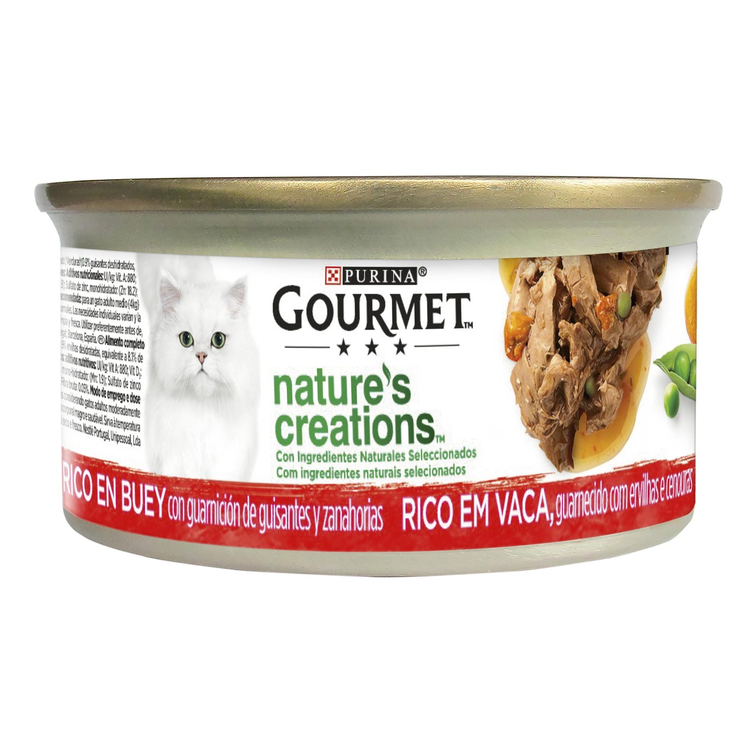 Comida Húmida para Gato Adulto Vaca Lata Purina Gourmet Nature