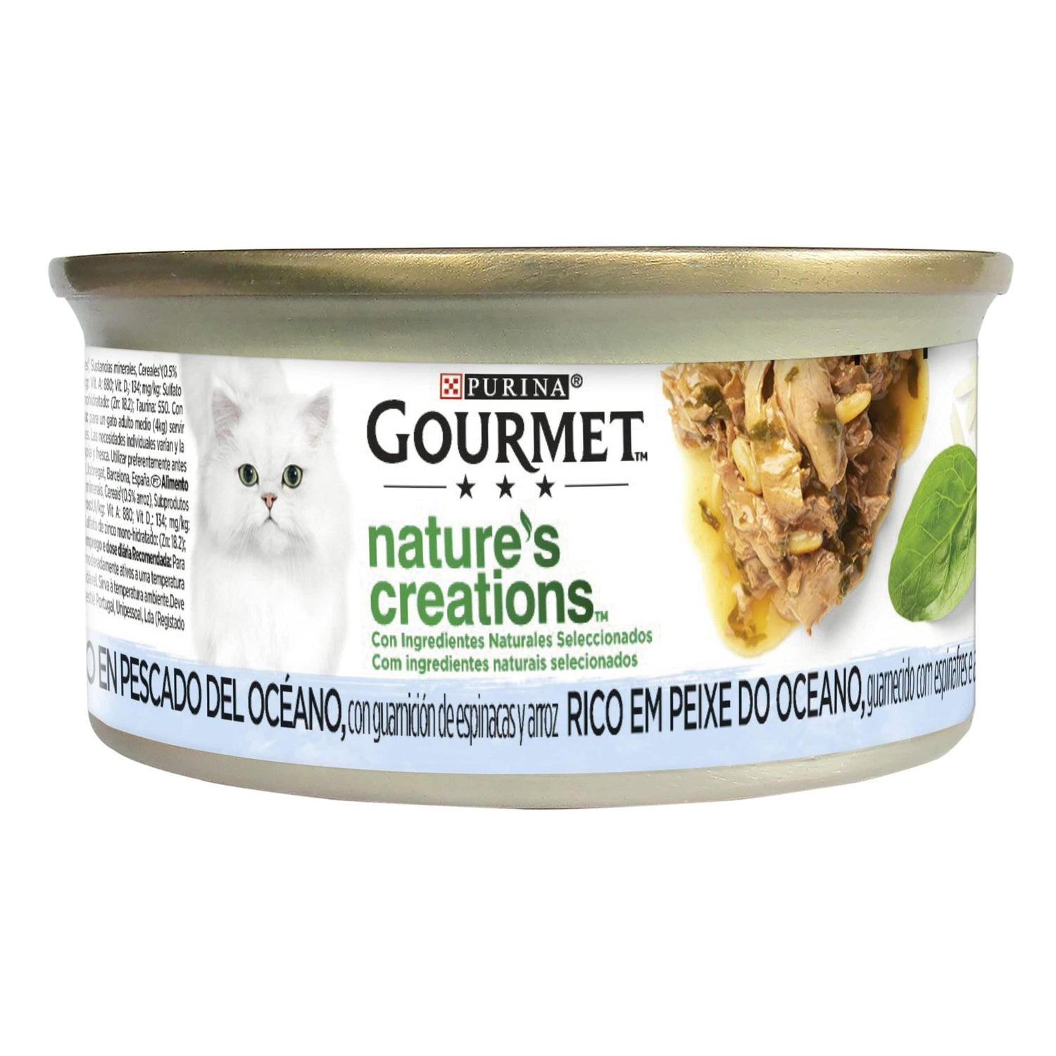 Comida Húmida para Gato Adulto Peixe Lata Purina Gourmet Nature