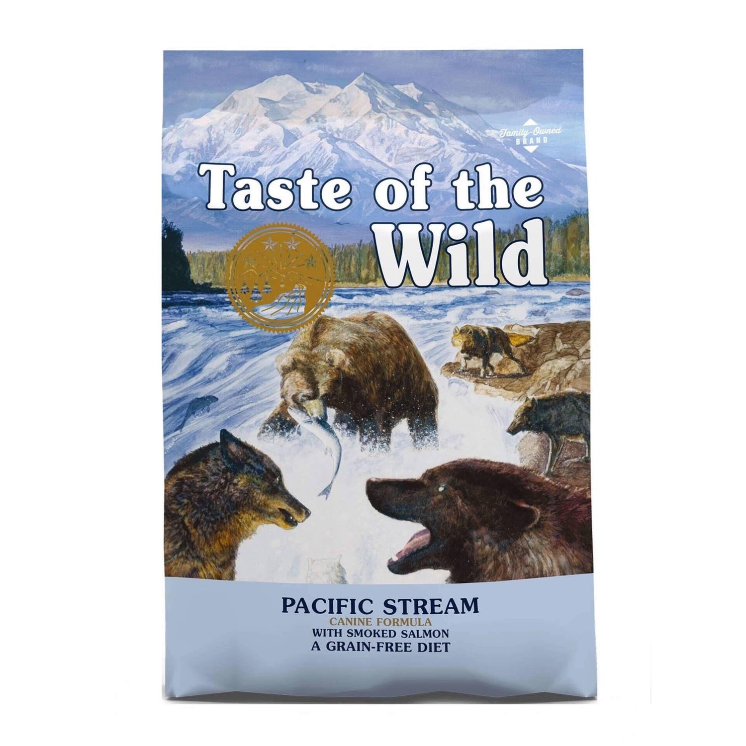 Ração para Cão Pacific Stream Sem Cereais Salmão Fumado Taste of the Wild
