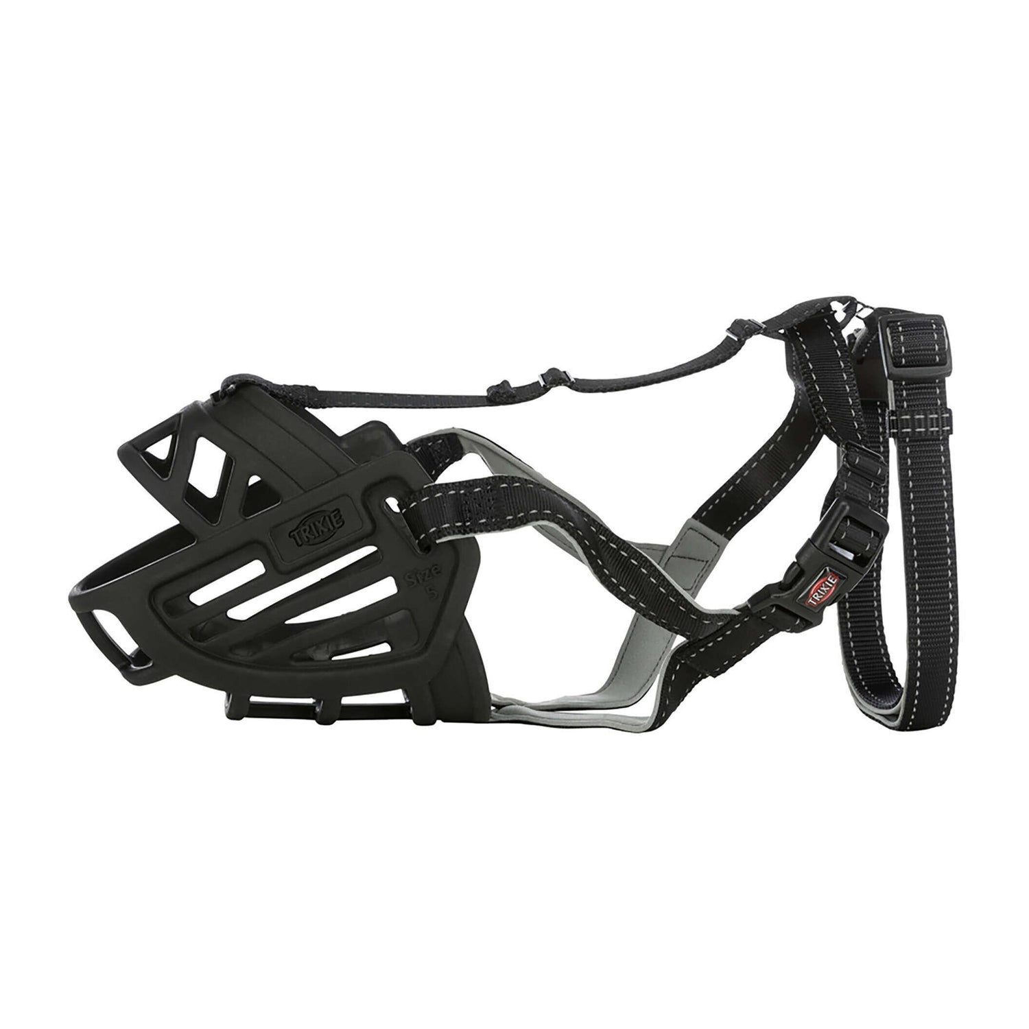 Açaime Silicone Flexível Preto Trixie