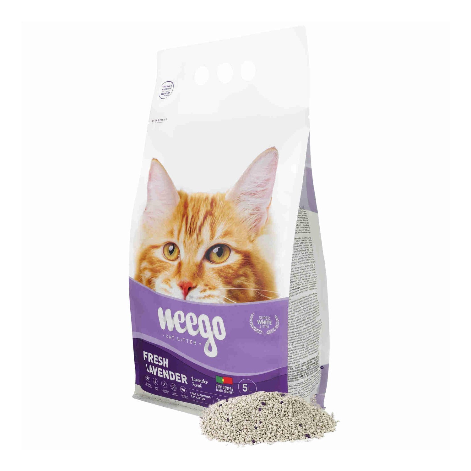 Areia Aglomerante Lavanda Weego 5 l