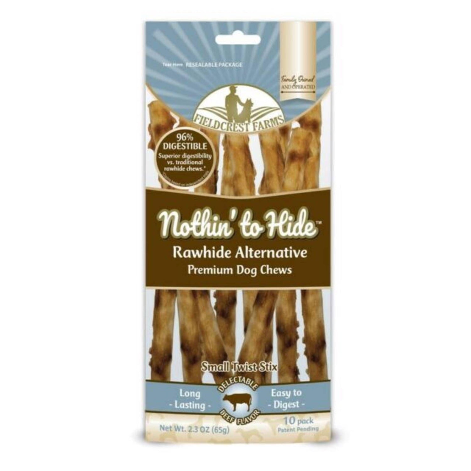 Osso Natural Vaca Twist Stix Tamanho S 12,7 Cm Nothin' To Hide