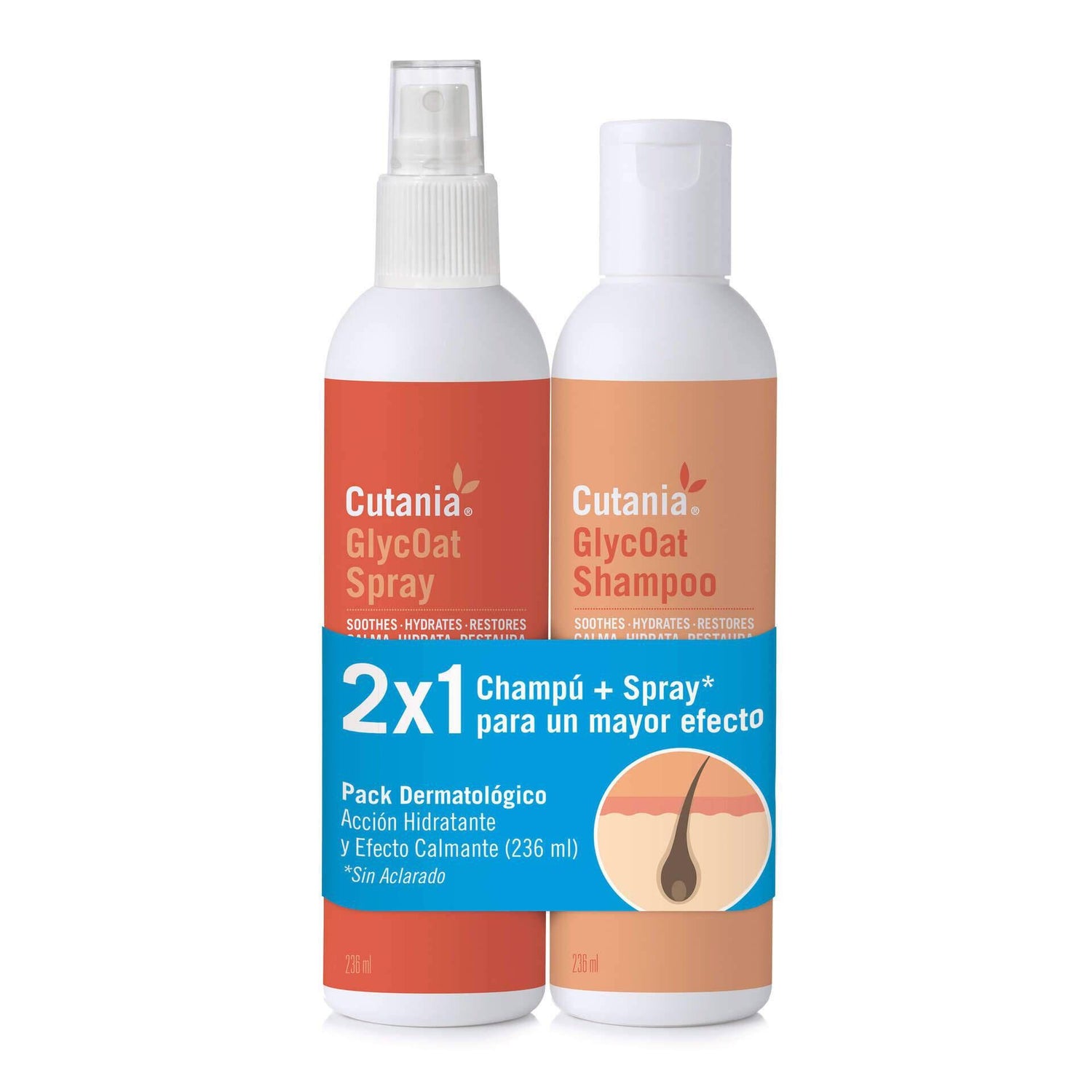 Cutania Glycoat Pack Champô e Spray