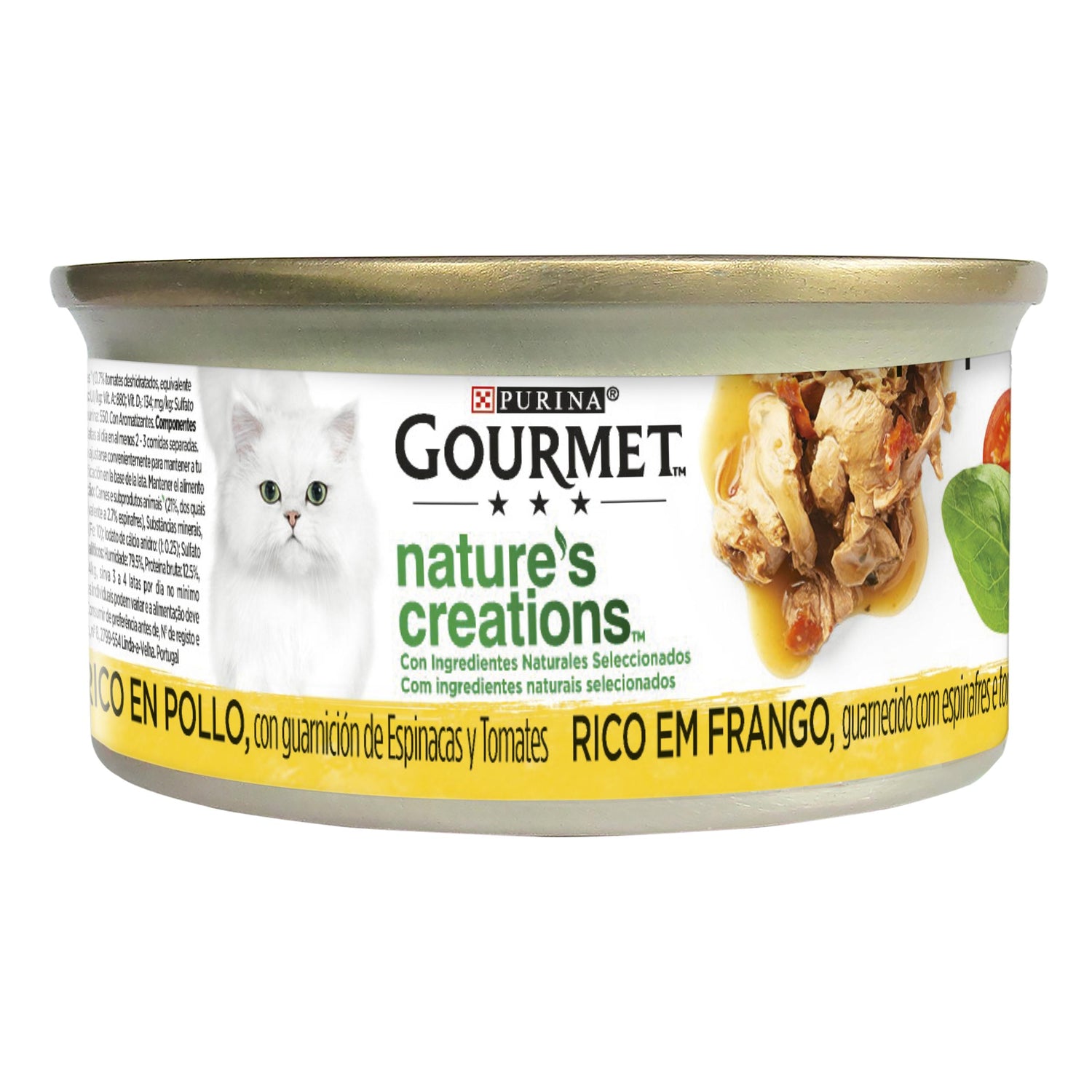 Comida Húmida para Gato Frango Purina Gourmet Nature