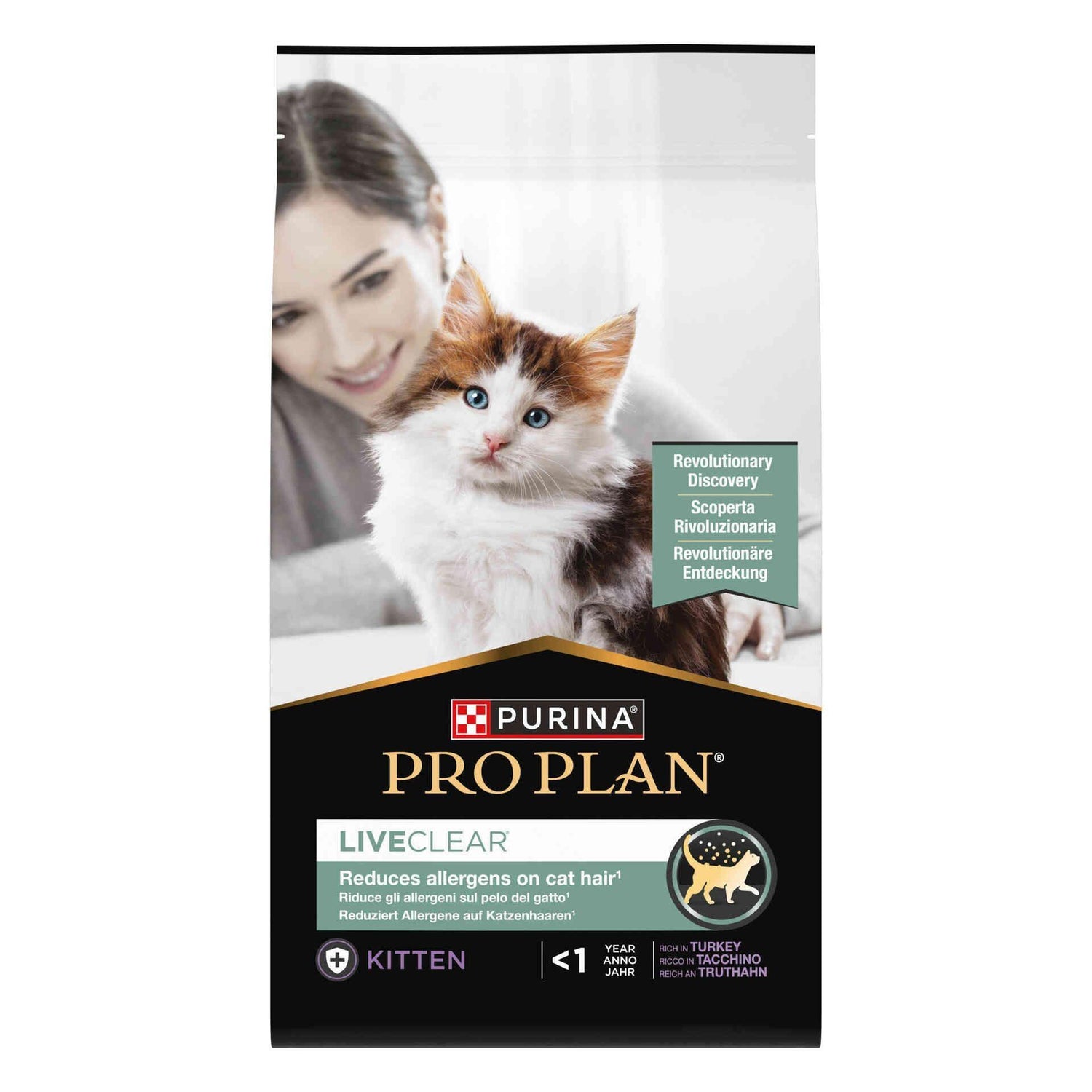 Ração para Gato Júnior Live Clear Peru Purina Pro Plan