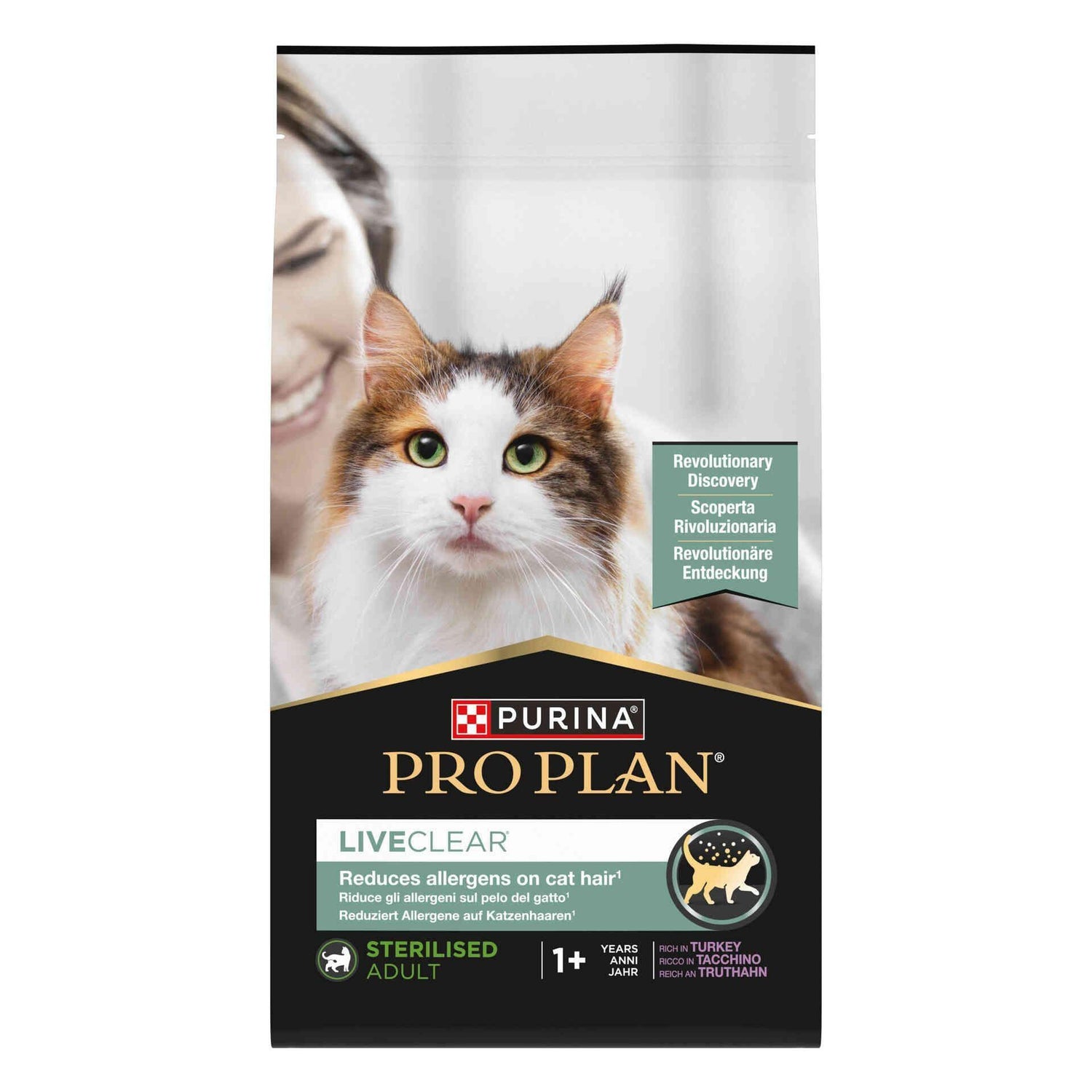 Ração para Gato Adulto Esterilizado Live Clear Peru Purina Pro Plan