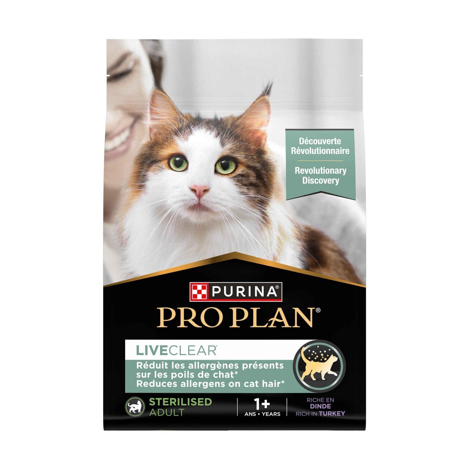 Ração para Gato Adulto Esterilizado Live Clear Peru Purina Pro Plan