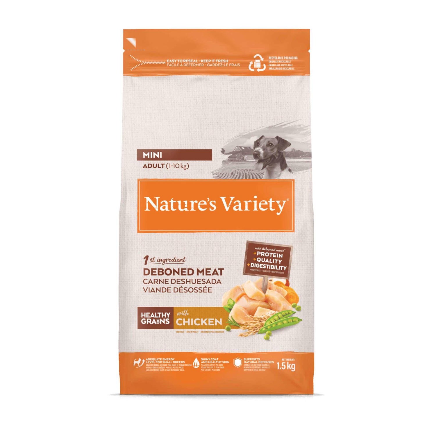 Ração para Cão Adulto Mini Original Frango Nature'S Variety