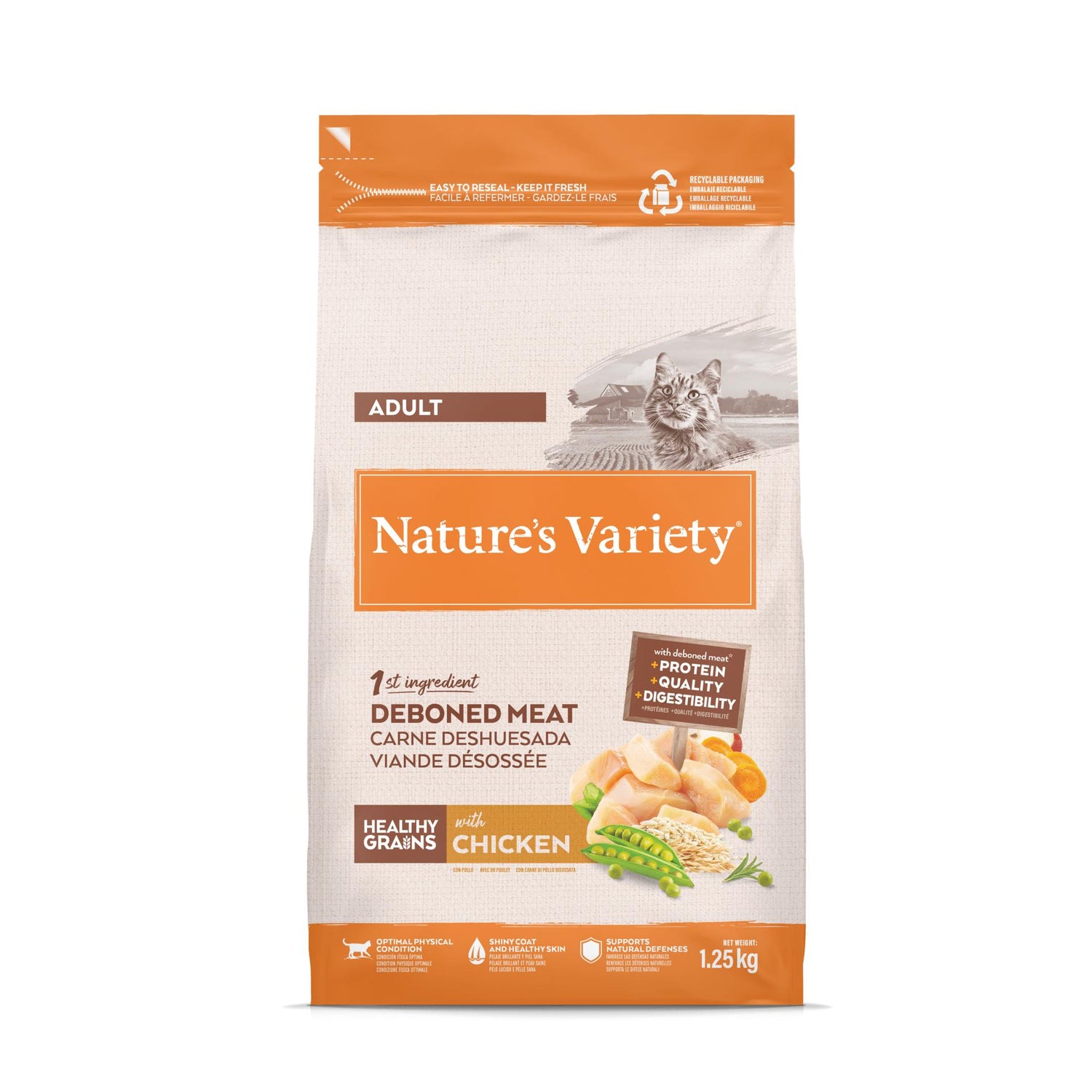 Ração para Gato Adulto Original Frango Nature's Variety
