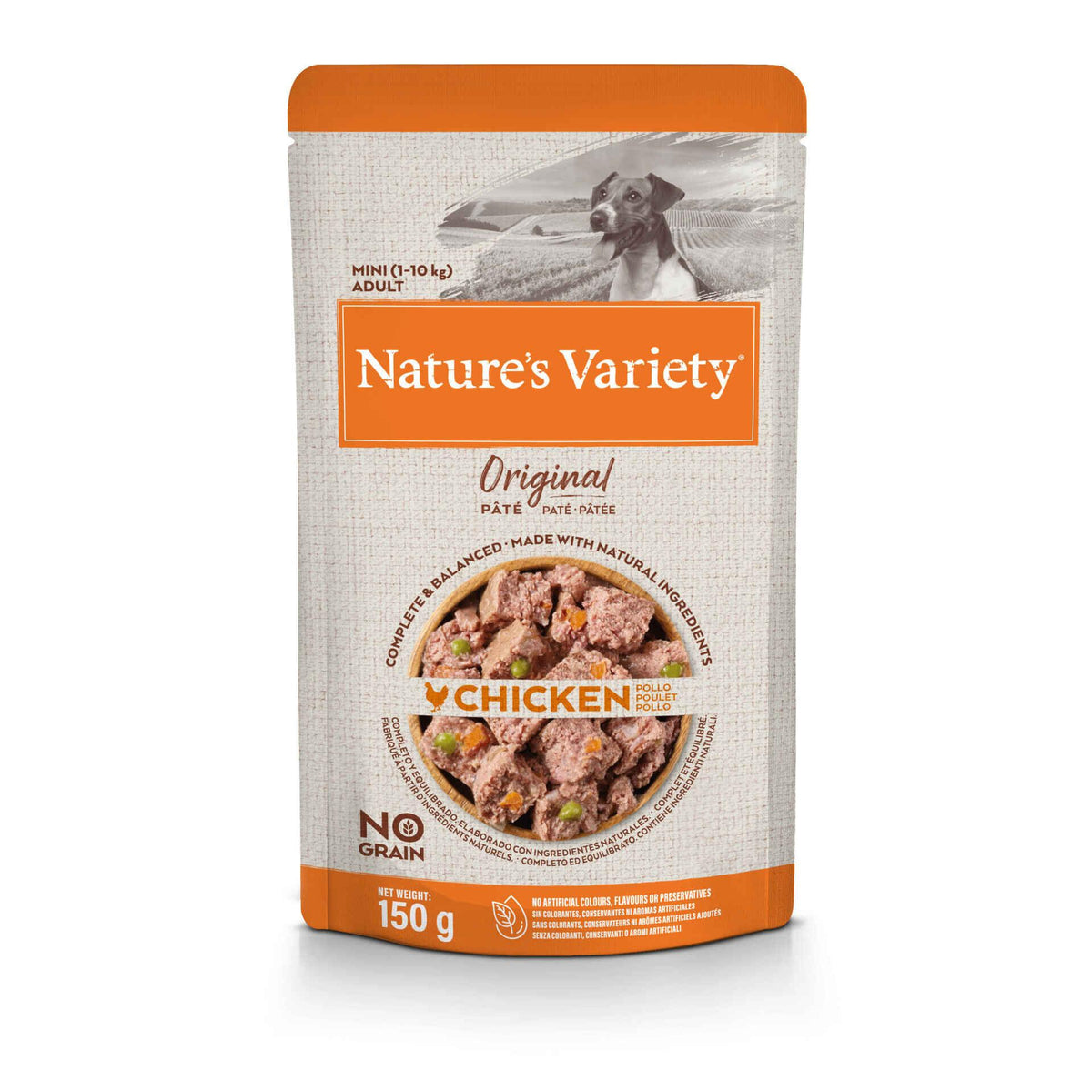 Comida Húmida para Cão Adulto Mini Sem Cereais Frango Nature'S Variety