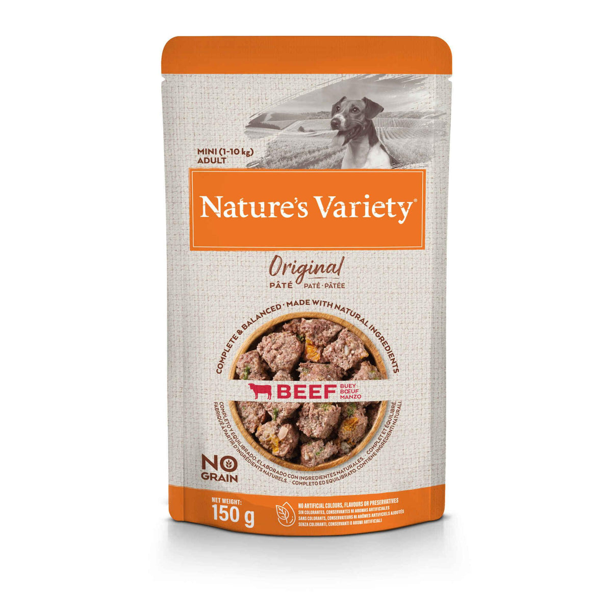 Comida Húmida para Cão Adulto Mini Original Sem Cereais Vaca Nature'S Variety