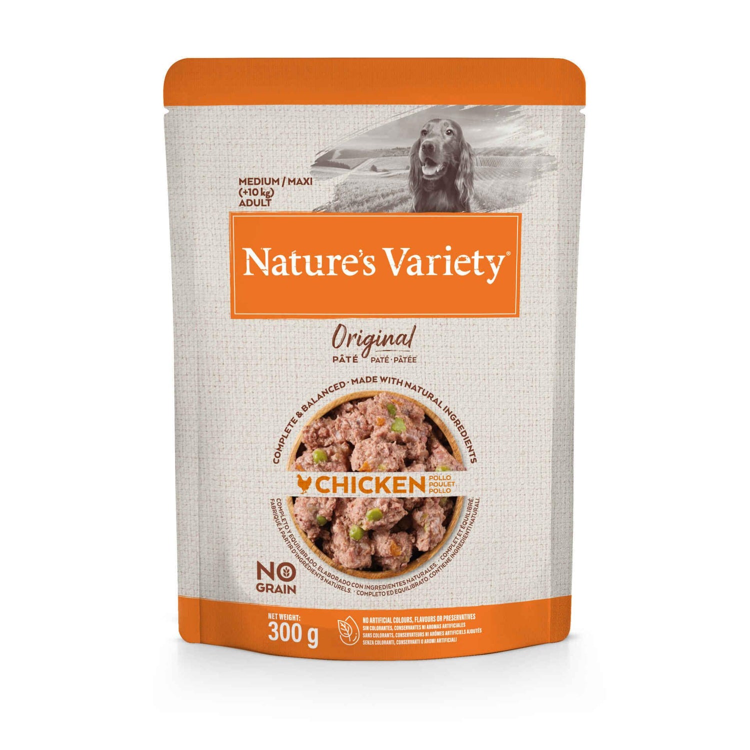 Comida Húmida para Cão Adulto Original Sem Cereais Frango Nature's Variety