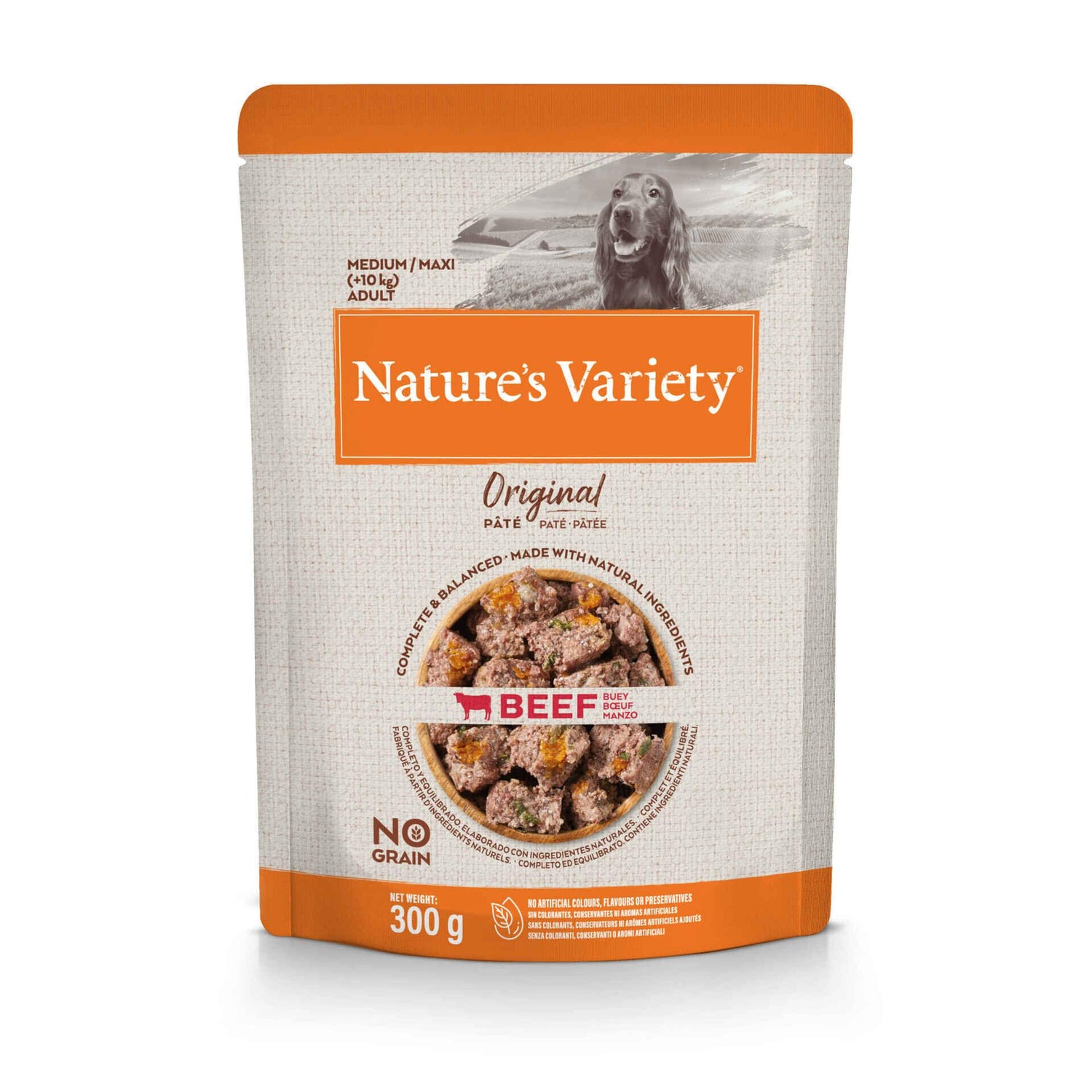 Comida Húmida para Cão Adulto Original Sem Cereais Vaca Nature'S Variety