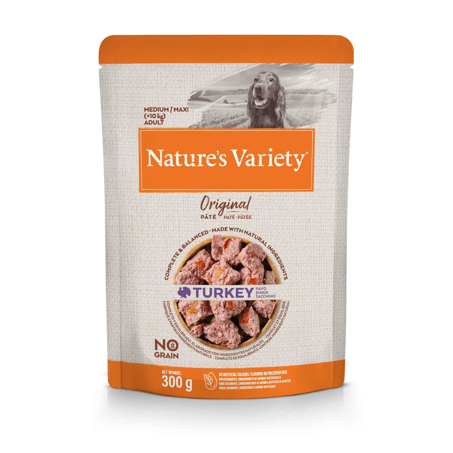 Comida Húmida para Cão Adulto Original Sem Cereais Peru Nature'S Variety