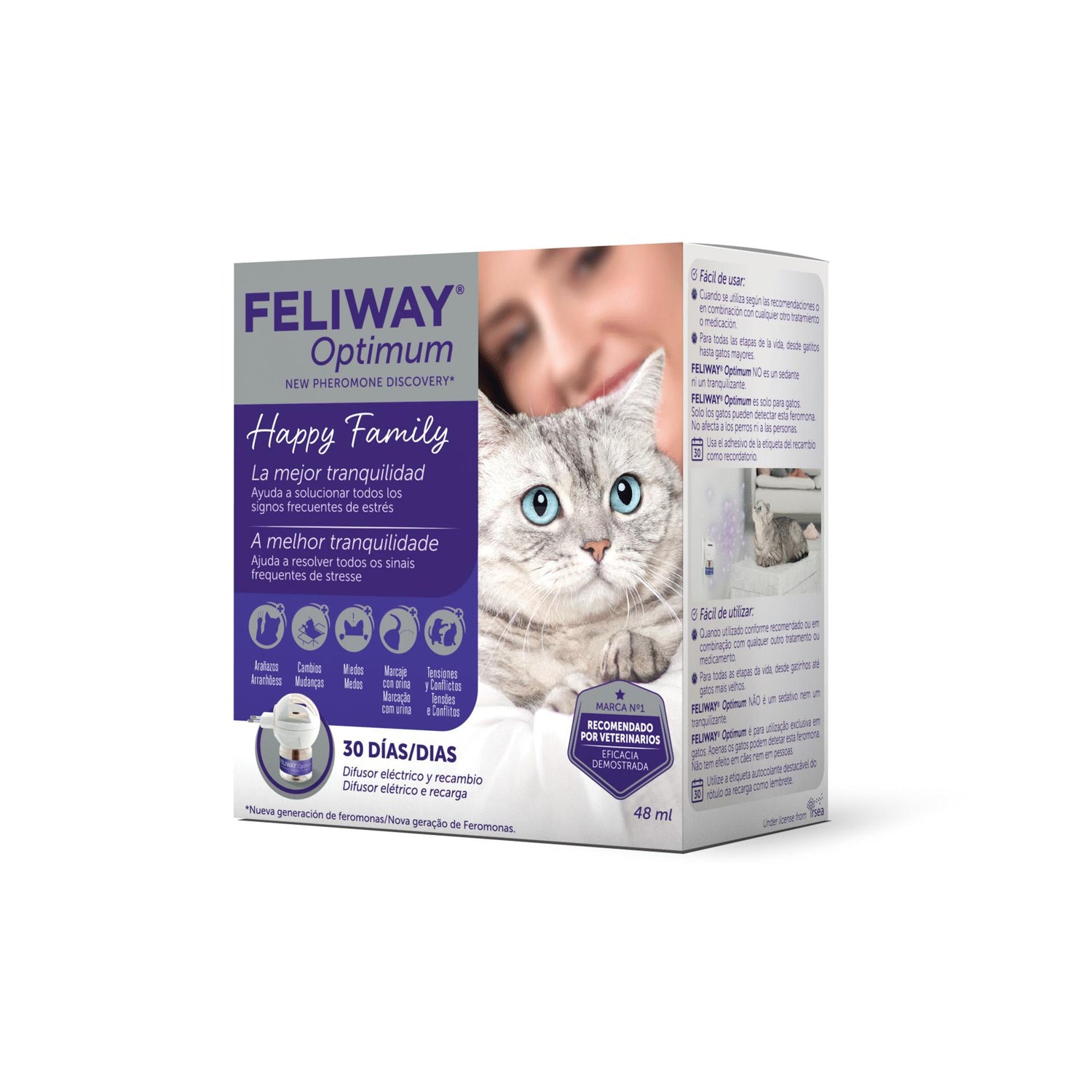 Difusor Feliway Optimum + Recarga 48ml