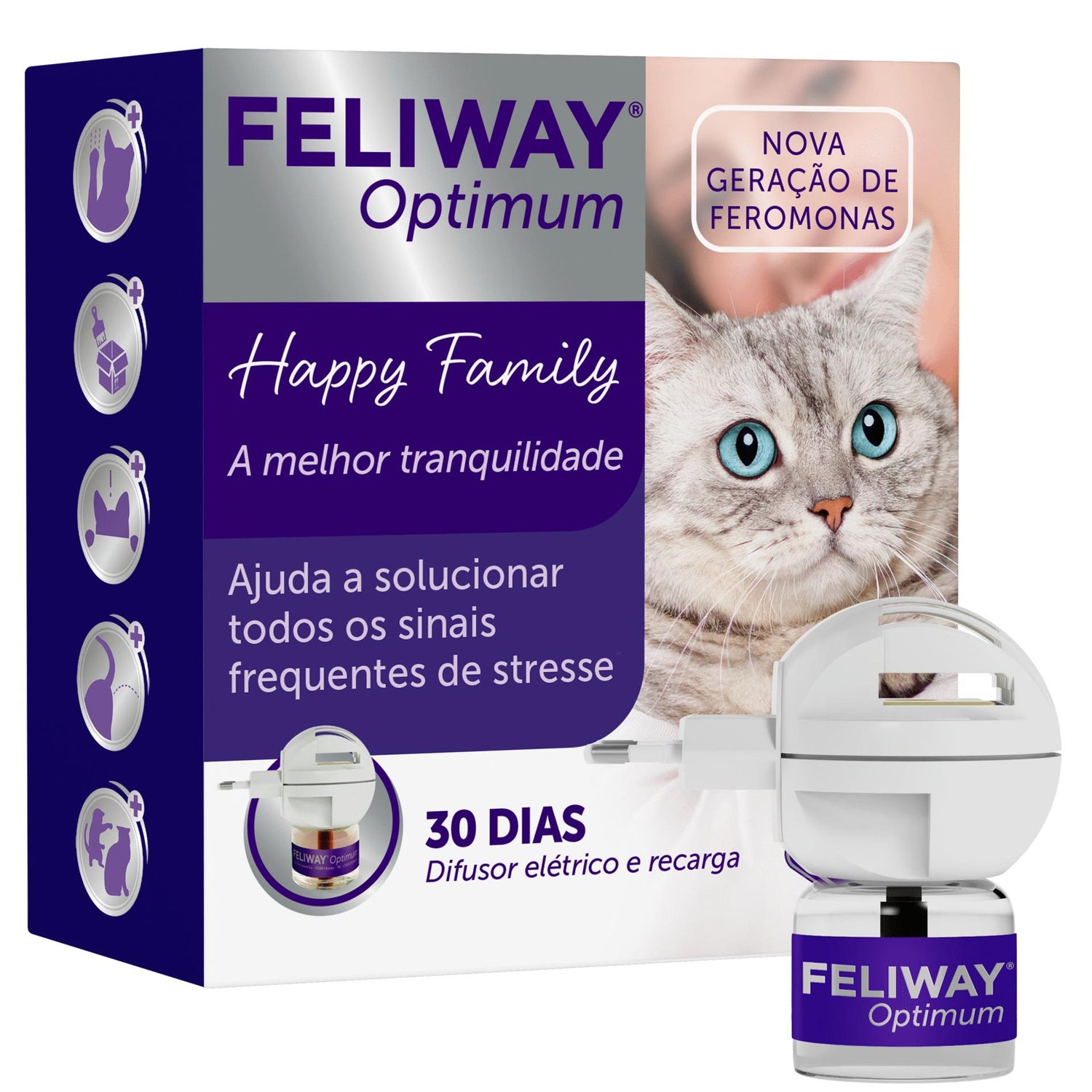 Difusor Feliway Optimum + Recarga 48ml