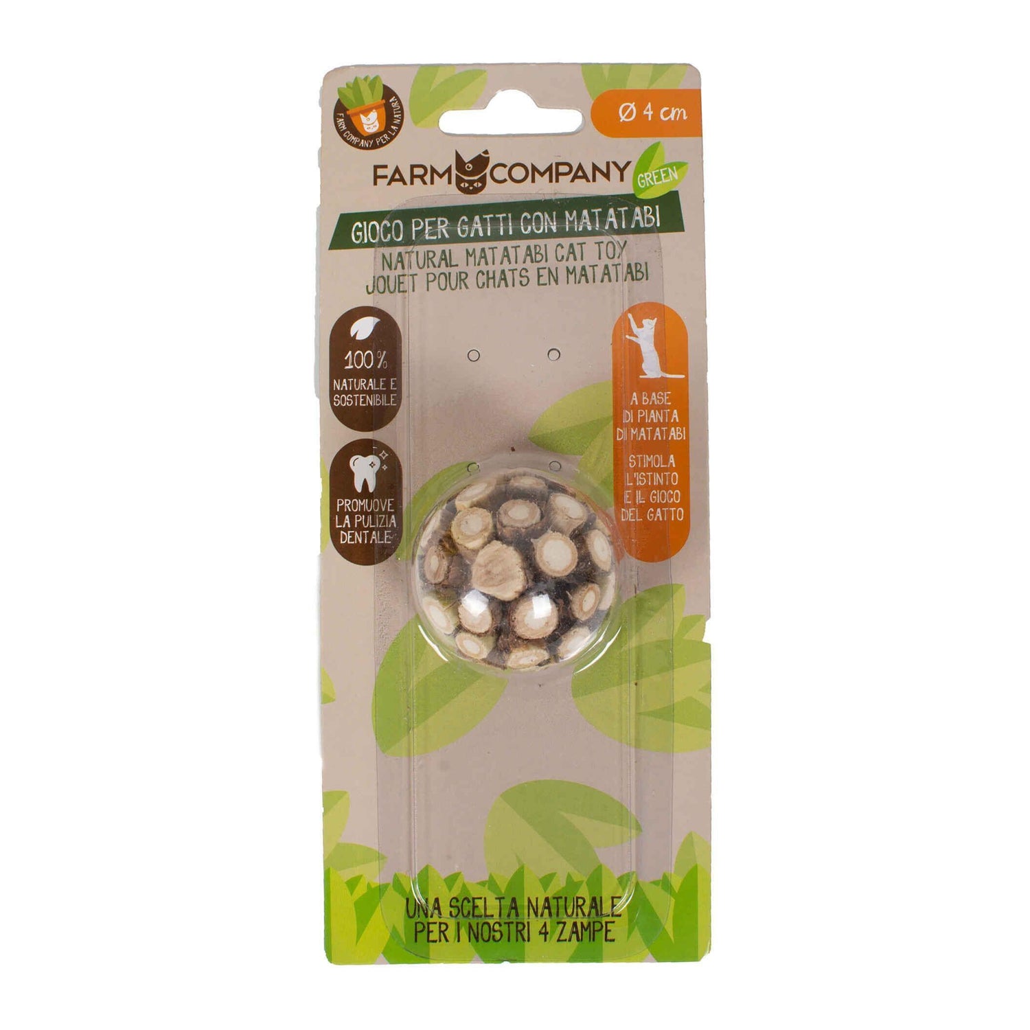 Brinquedo para Gato Bola Com Matatabi Natural Farm Company